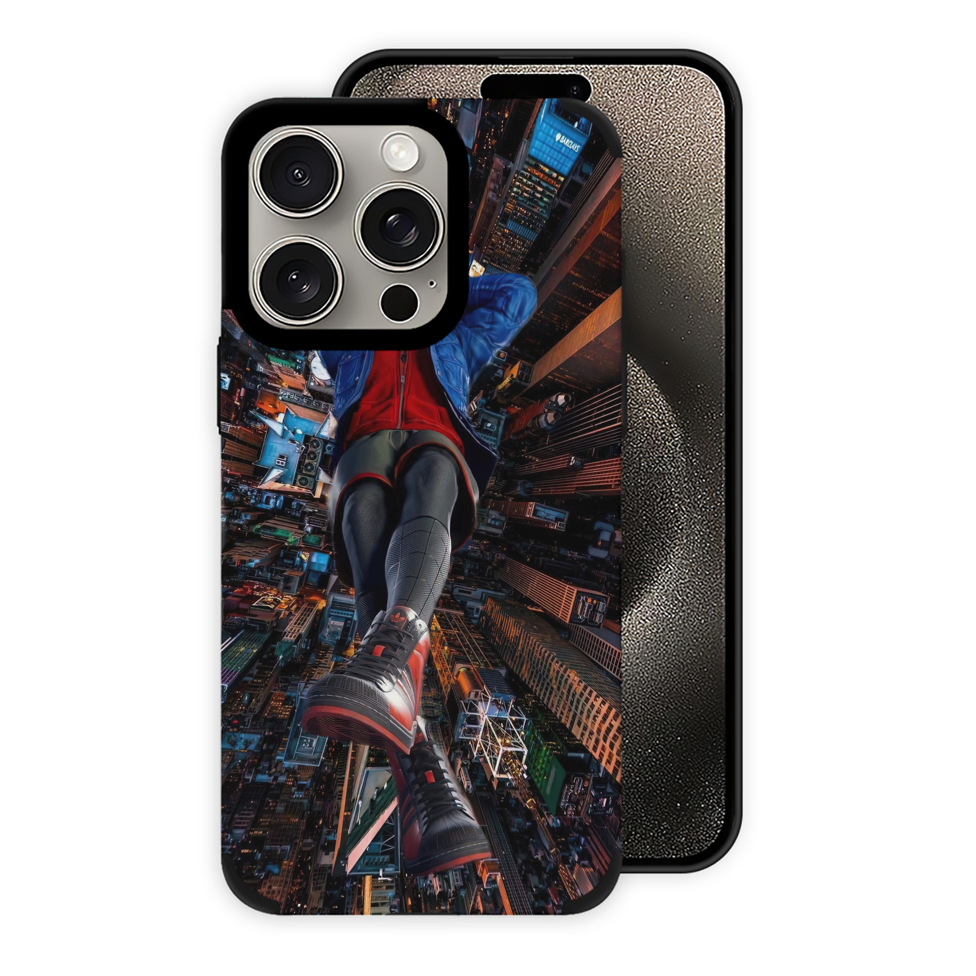 （画像用） Spider Man スパイダーマン 【iPhone15ProMax対応】 PUレザー スマホケース 耐衝撃＆黄変防止