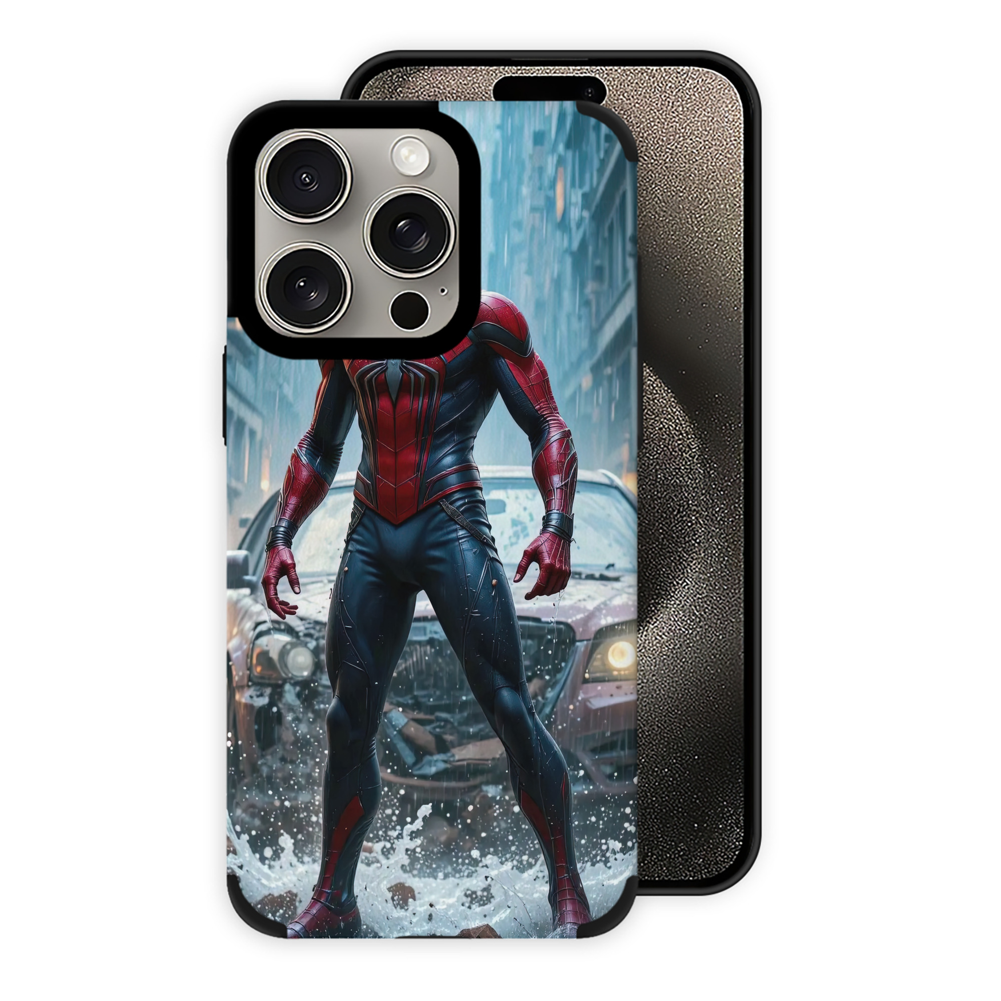 Spider Man スパイダーマン 【iPhone15ProMax対応】 PUレザー スマホケース 耐衝撃＆黄変防止