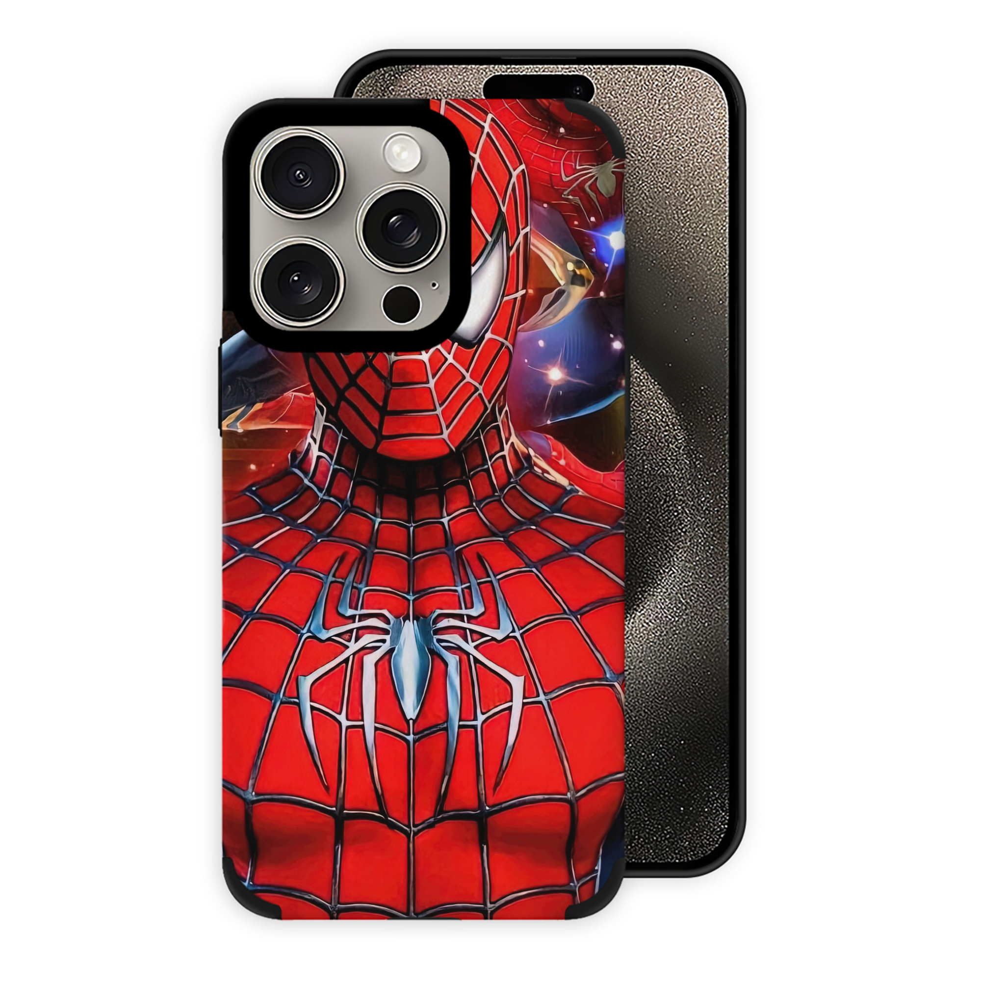 （画像用） Spider Man スパイダーマン 【iPhone15ProMax対応】 PUレザー スマホケース 耐衝撃＆黄変防止