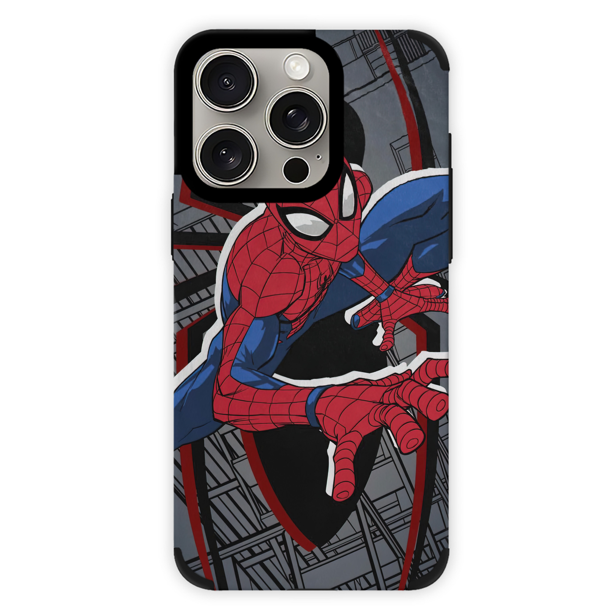 （画像用） Spider Man スパイダーマン 【iPhone15ProMax対応】 PUレザー スマホケース 耐衝撃＆黄変防止