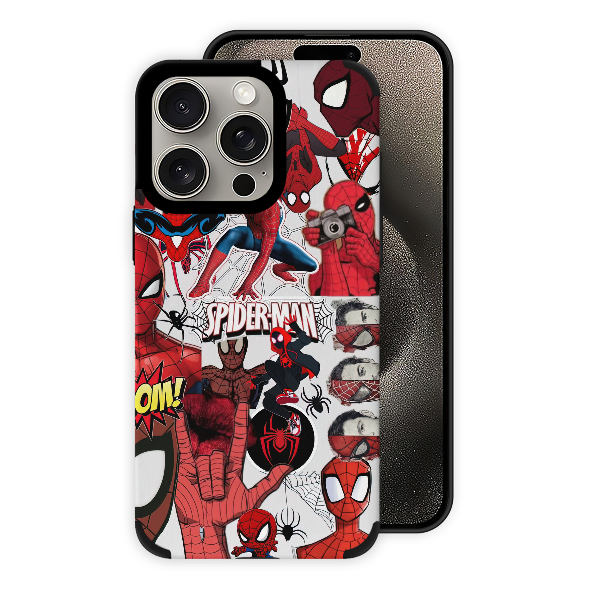 Spider Man スパイダーマン 【iPhone15ProMax対応】 PUレザー スマホケース 耐衝撃＆黄変防止