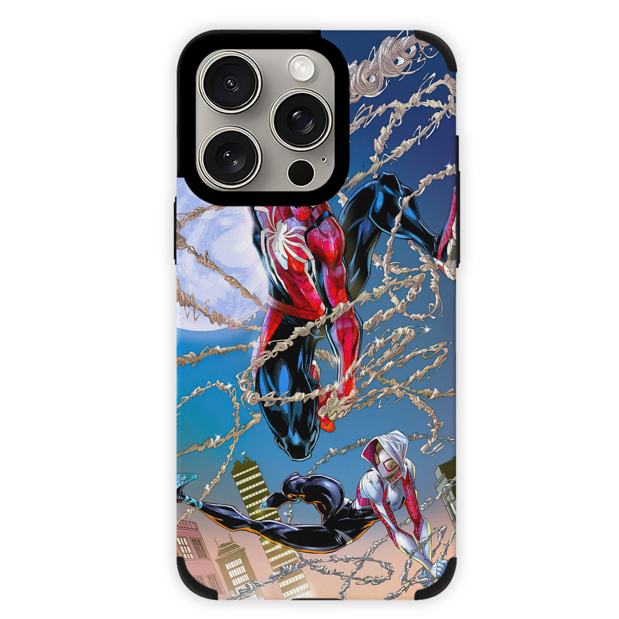 （画像用） Spider Man スパイダーマン 【iPhone15ProMax対応】 PUレザー スマホケース 耐衝撃＆黄変防止