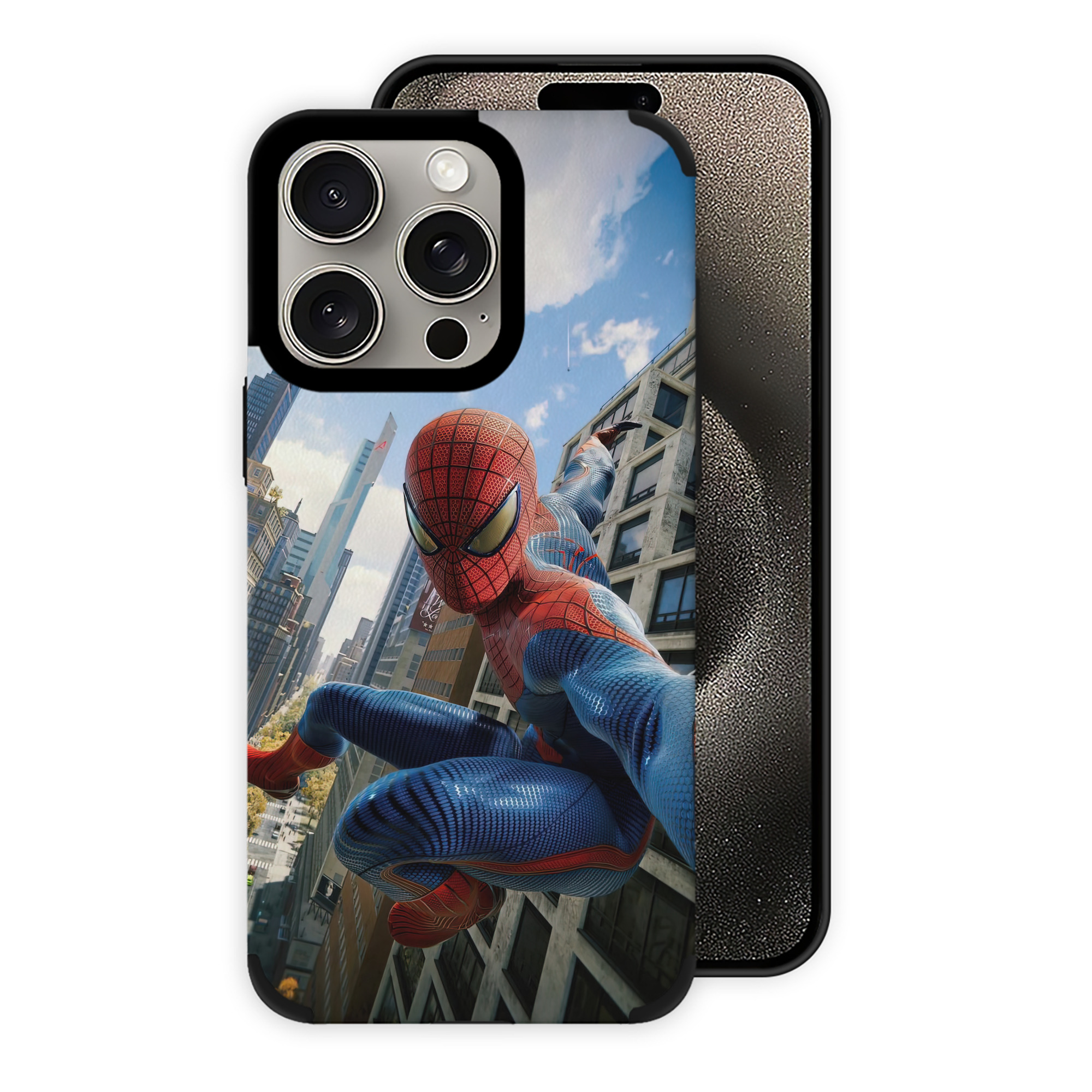 Spider Man スパイダーマン 【iPhone15ProMax対応】 PUレザー スマホケース 耐衝撃＆黄変防止
