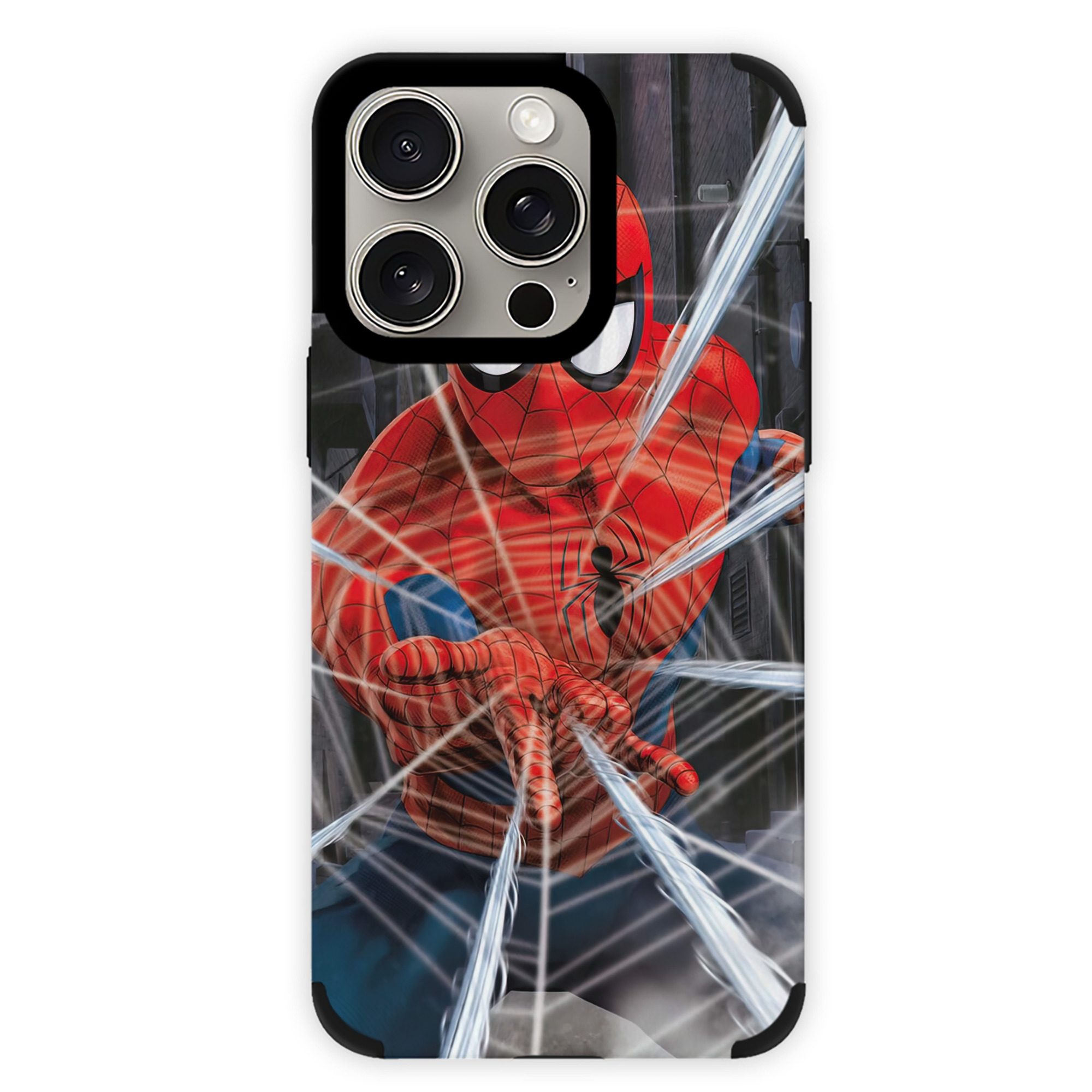 （画像用） Spider Man スパイダーマン 【iPhone15ProMax対応】 PUレザー スマホケース 耐衝撃＆黄変防止