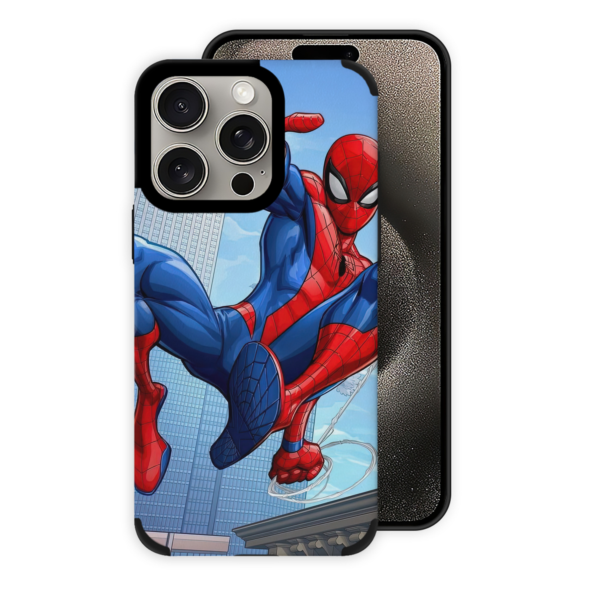 Spider Man スパイダーマン 【iPhone15ProMax対応】 PUレザー スマホケース 耐衝撃＆黄変防止