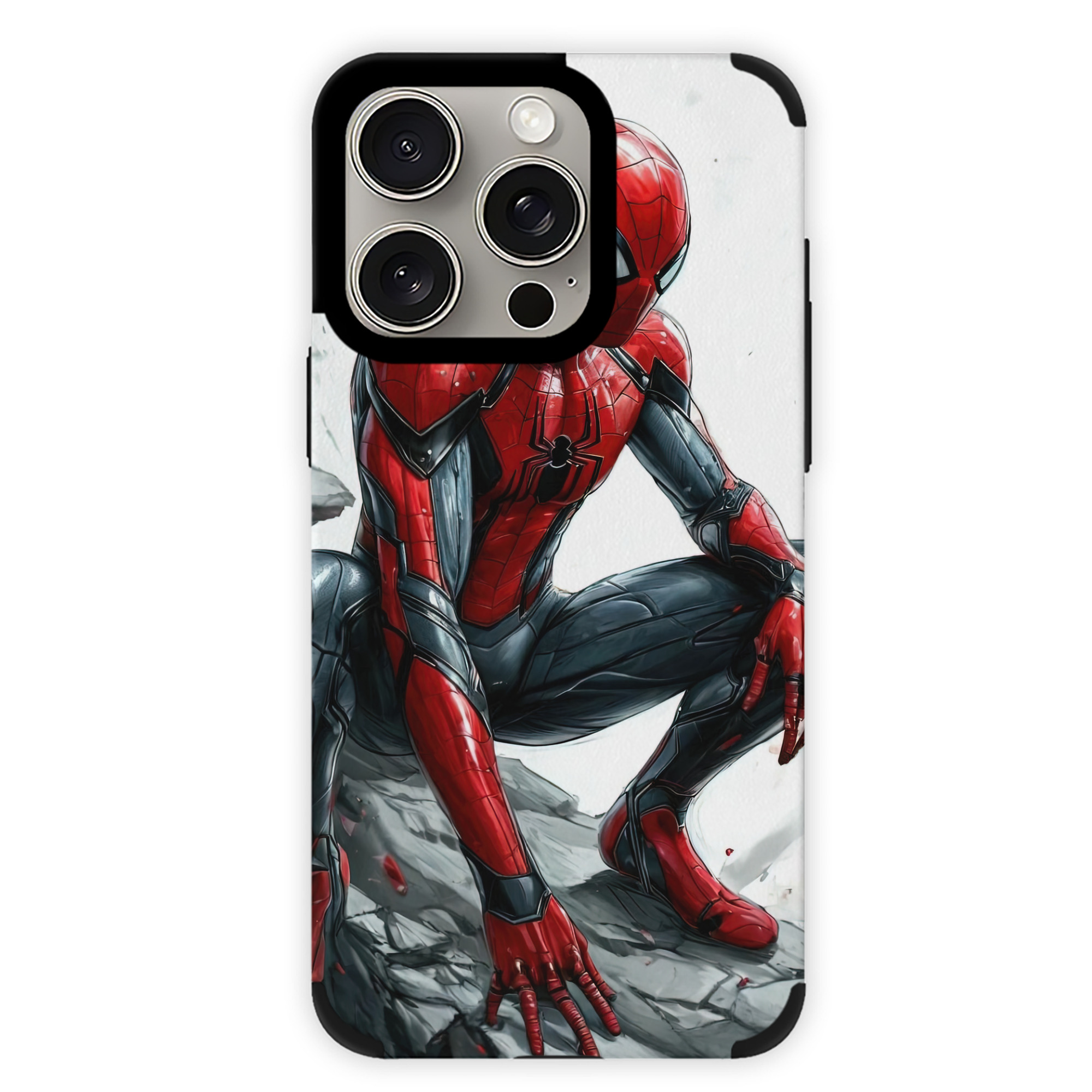 （画像用） Spider Man スパイダーマン 【iPhone15ProMax対応】 PUレザー スマホケース 耐衝撃＆黄変防止