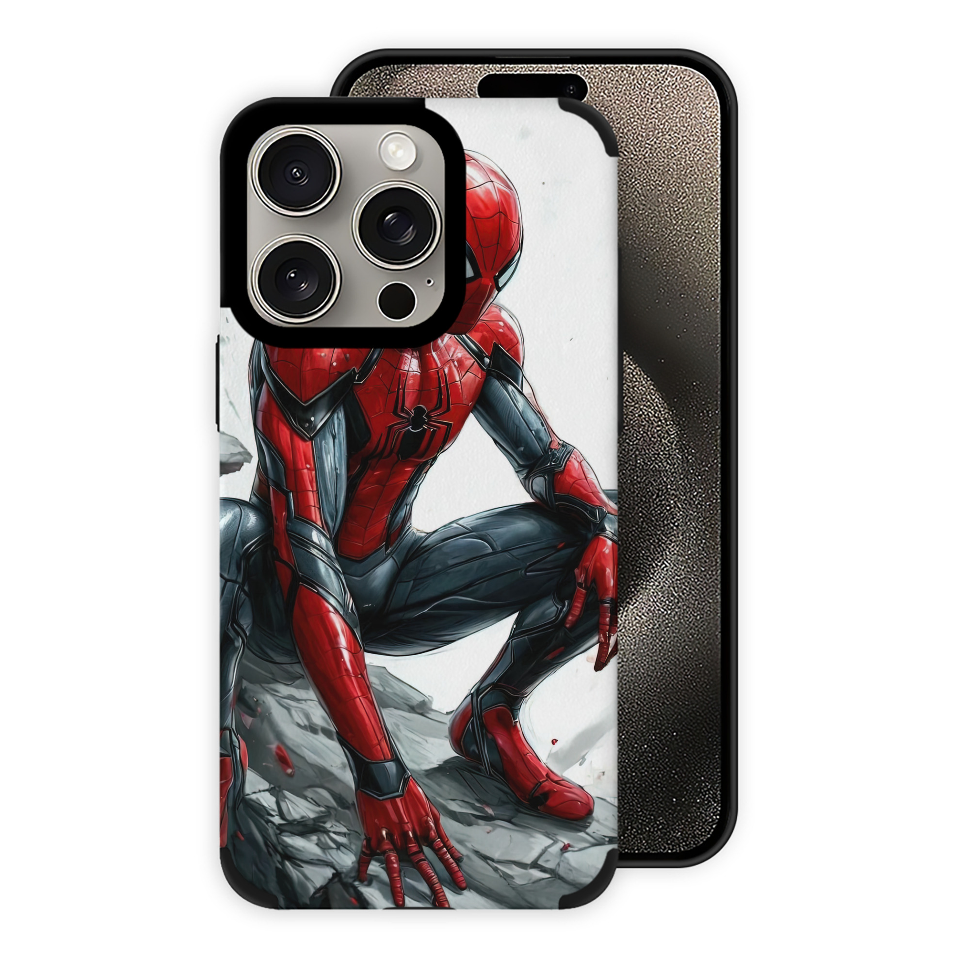 （画像用） Spider Man スパイダーマン 【iPhone15ProMax対応】 PUレザー スマホケース 耐衝撃＆黄変防止