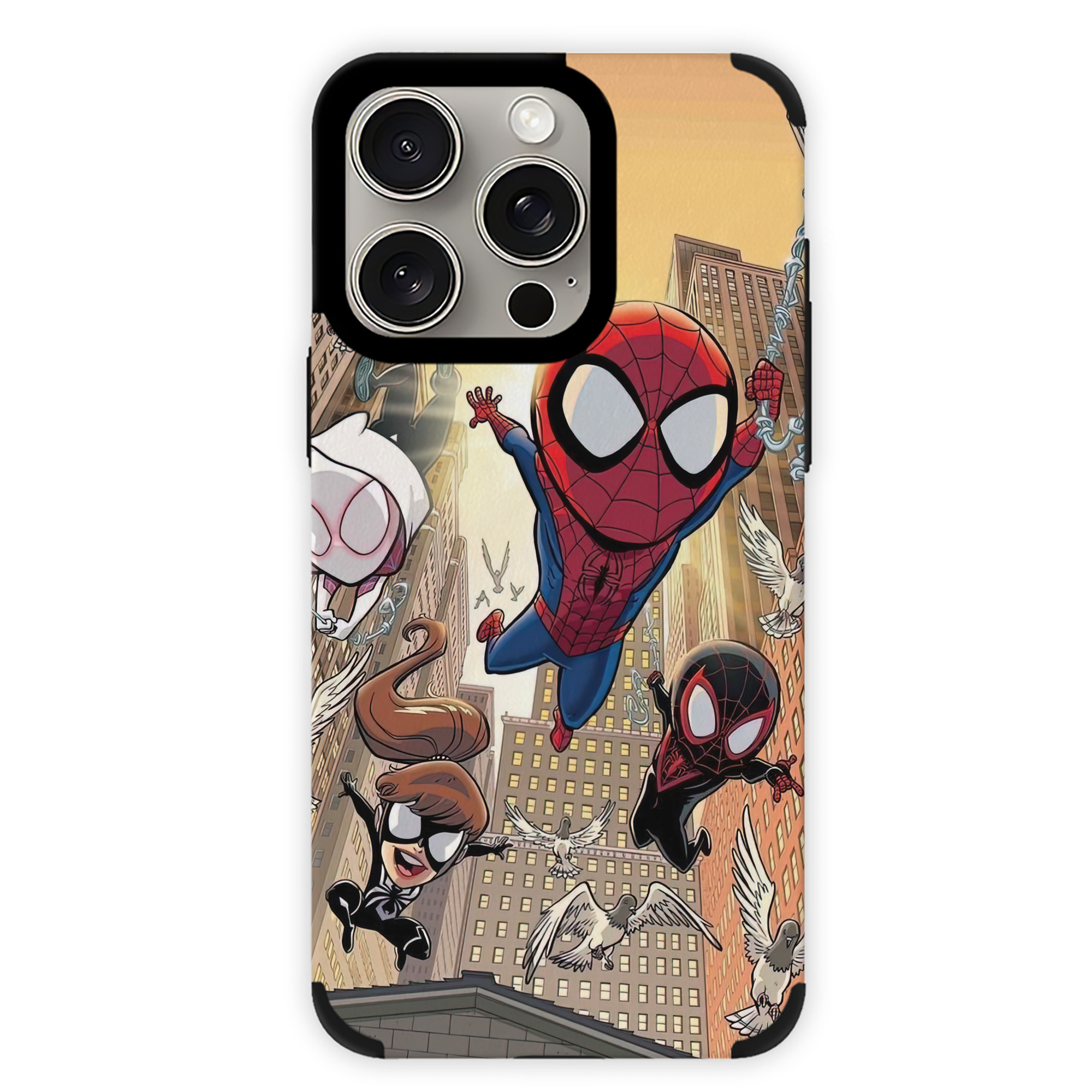 （画像用） Spider Man スパイダーマン 【iPhone15ProMax対応】 PUレザー スマホケース 耐衝撃＆黄変防止