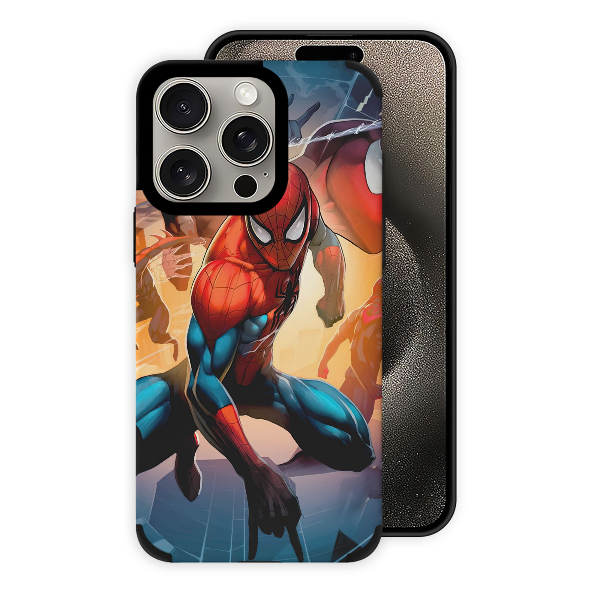 Spider Man スパイダーマン 【iPhone15ProMax対応】 PUレザー スマホケース 耐衝撃＆黄変防止