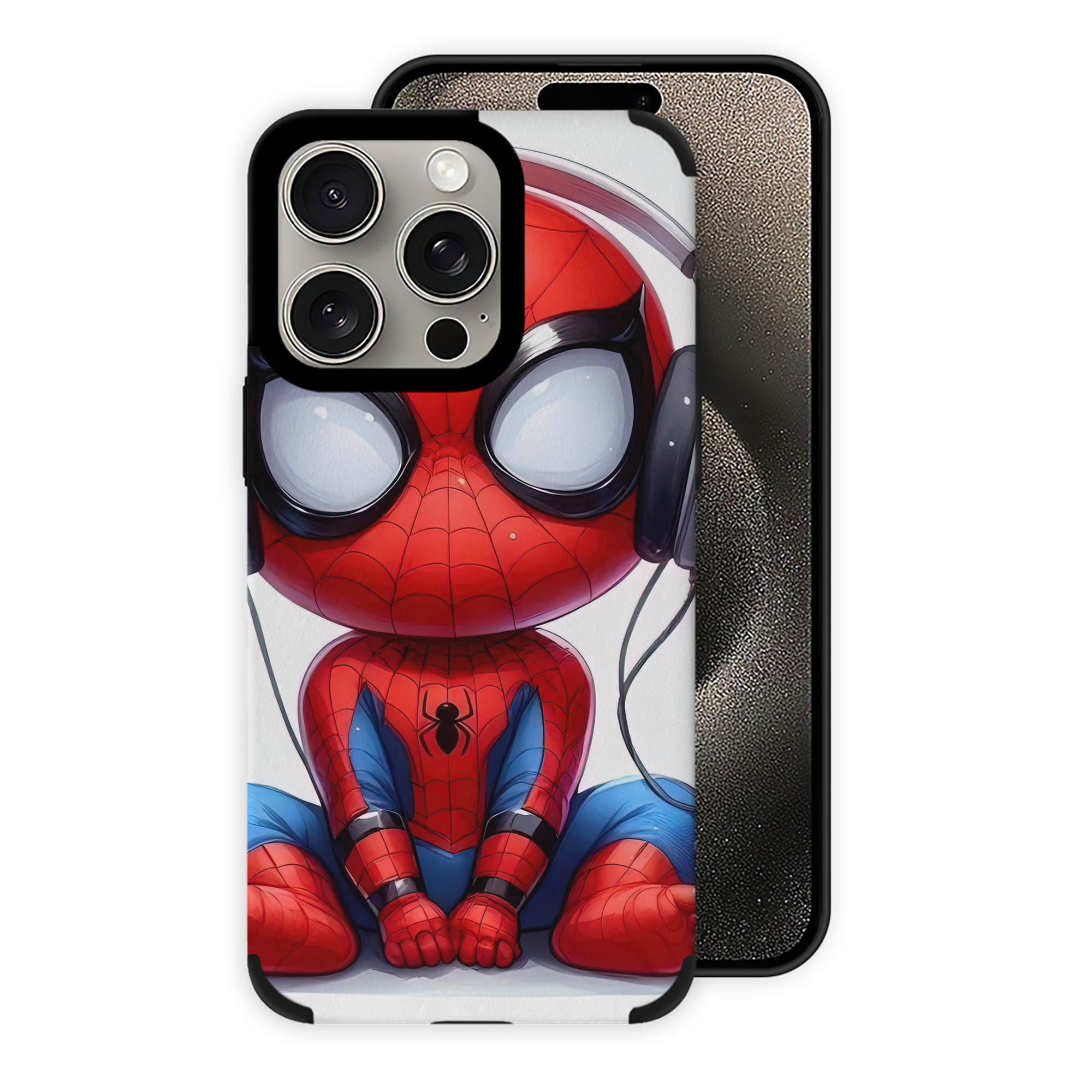 （画像用） Spider Man スパイダーマン 【iPhone15ProMax対応】 PUレザー スマホケース 耐衝撃＆黄変防止