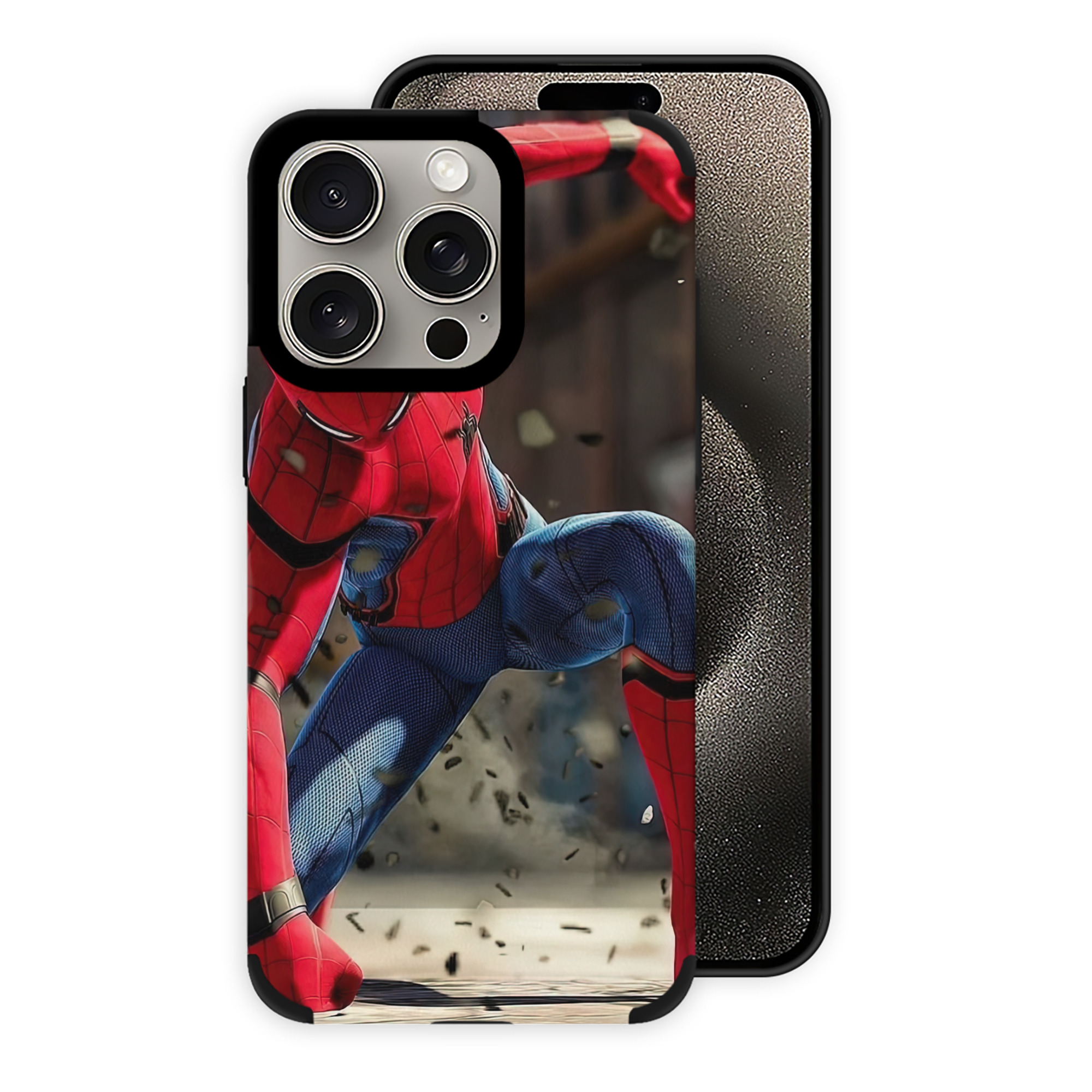 Spider Man スパイダーマン 【iPhone15ProMax対応】 PUレザー スマホケース 耐衝撃＆黄変防止