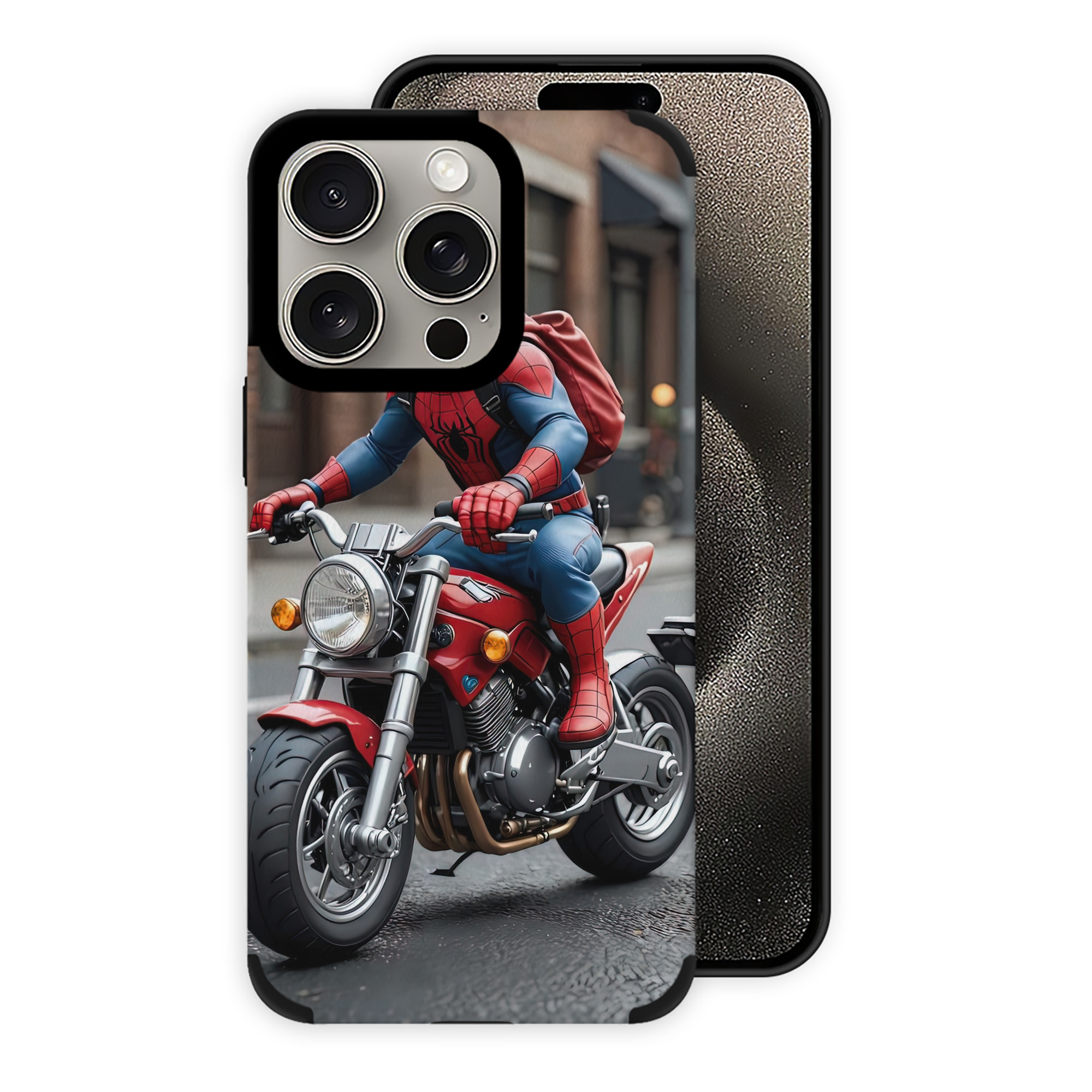 Spider Man スパイダーマン 【iPhone15ProMax対応】 PUレザー スマホケース 耐衝撃＆黄変防止