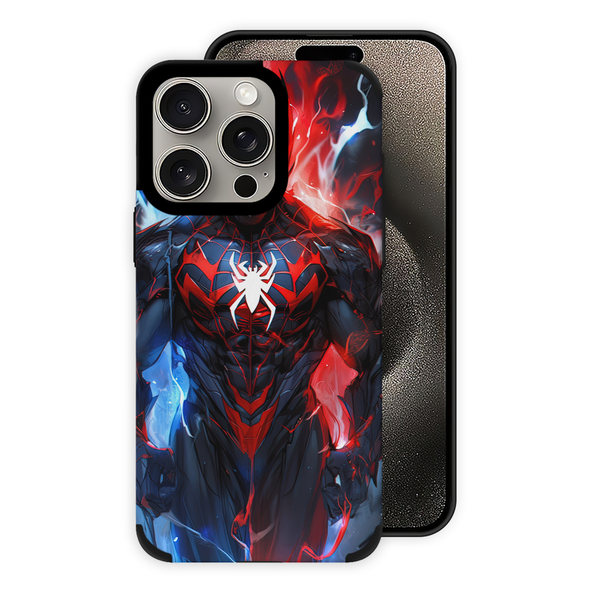（画像用） Spider Man スパイダーマン 【iPhone15ProMax対応】 PUレザー スマホケース 耐衝撃＆黄変防止