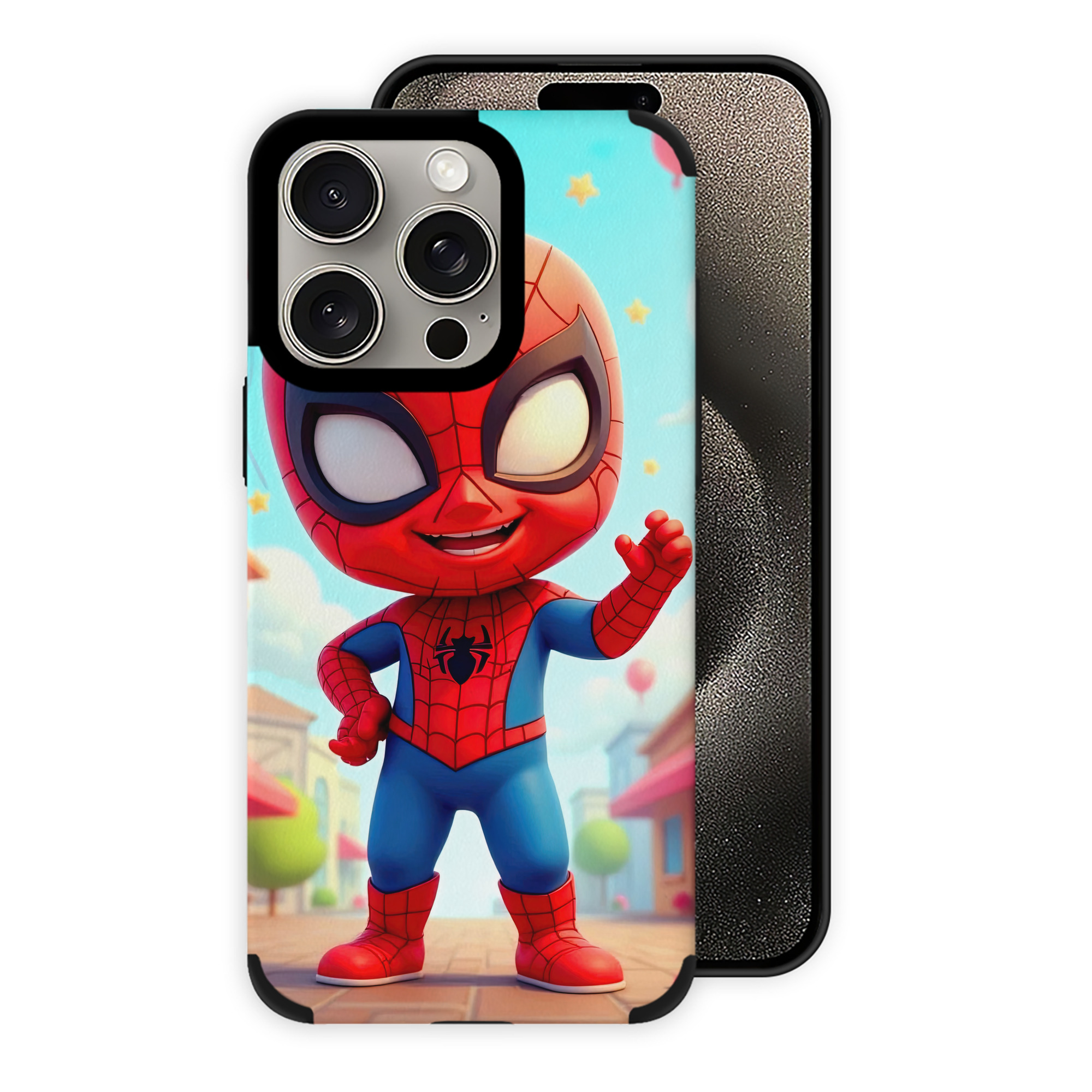 Spider Man スパイダーマン 【iPhone15ProMax対応】 PUレザー スマホケース 耐衝撃＆黄変防止