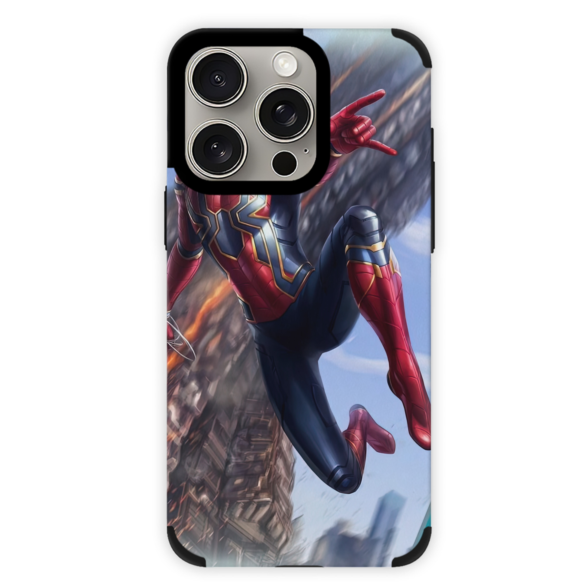 （画像用） Spider Man スパイダーマン 【iPhone15ProMax対応】 PUレザー スマホケース 耐衝撃＆黄変防止