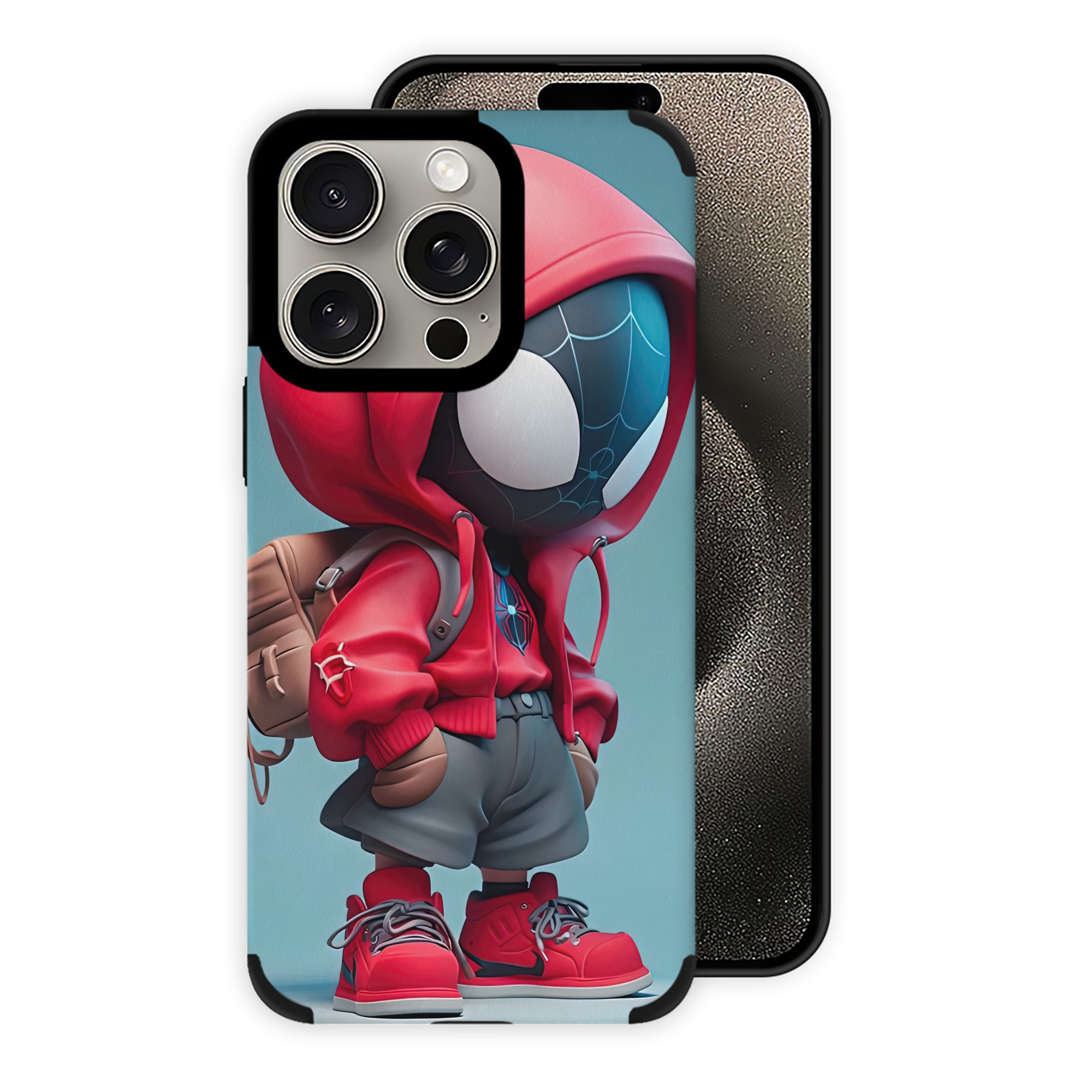 （画像用） Spider Man スパイダーマン 【iPhone15ProMax対応】 PUレザー スマホケース 耐衝撃＆黄変防止
