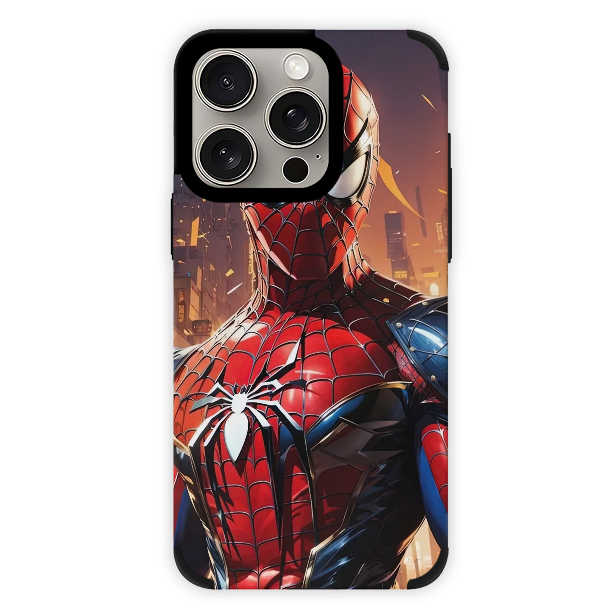 （画像用） Spider Man スパイダーマン 【iPhone15ProMax対応】 PUレザー スマホケース 耐衝撃＆黄変防止