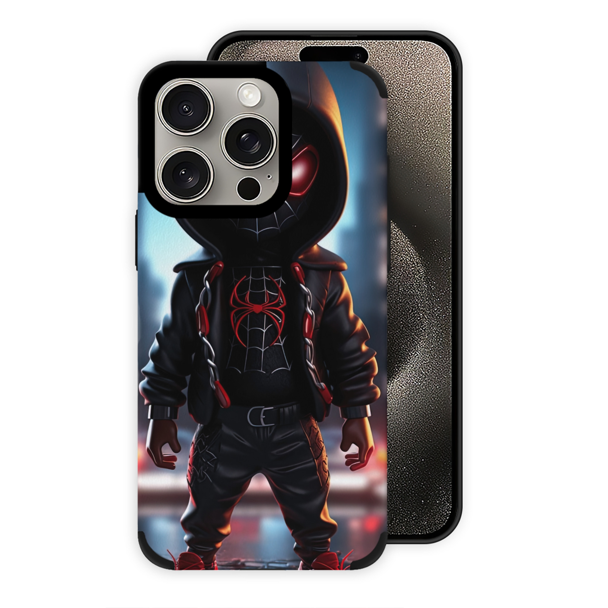 （画像用） Spider Man スパイダーマン 【iPhone15ProMax対応】 PUレザー スマホケース 耐衝撃＆黄変防止