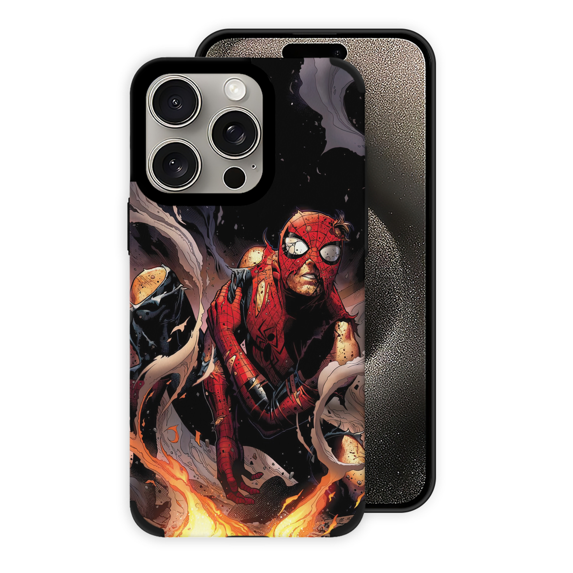 Spider Man スパイダーマン 【iPhone15ProMax対応】 PUレザー スマホケース 耐衝撃＆黄変防止