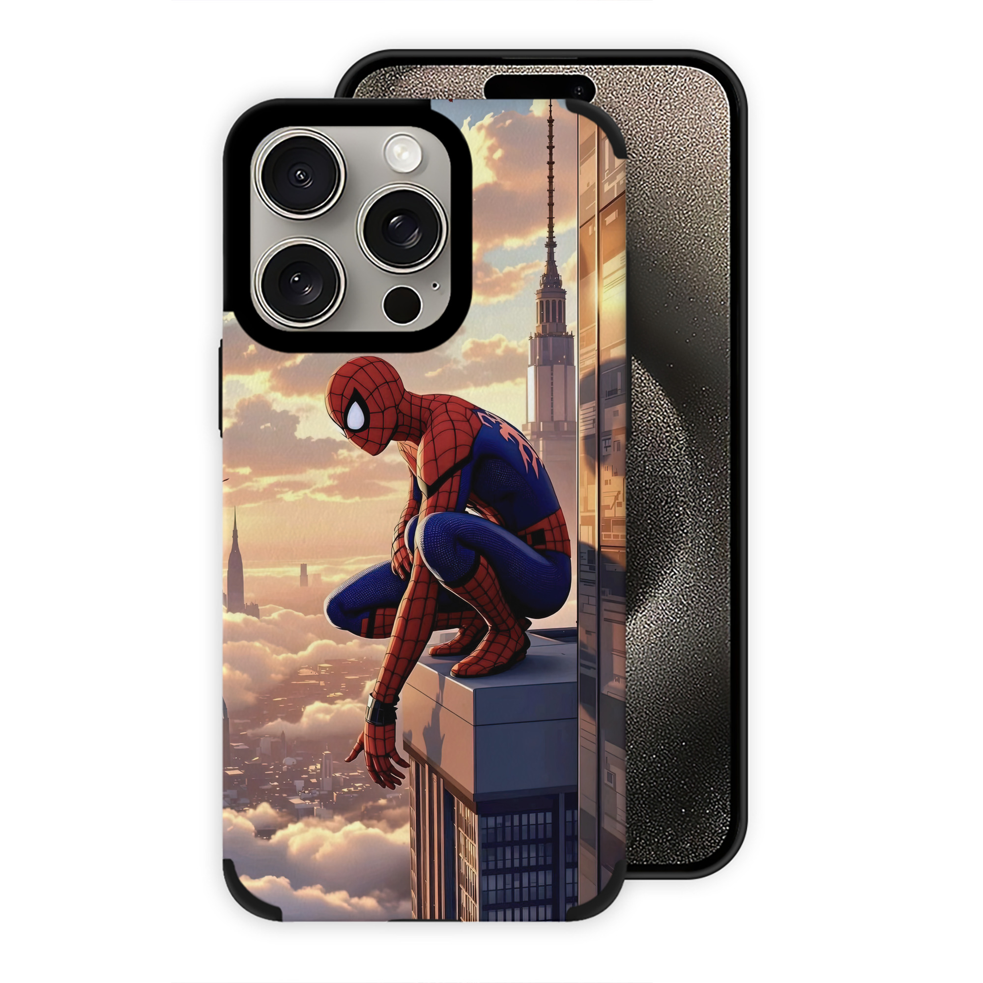 Spider Man スパイダーマン 【iPhone15ProMax対応】 PUレザー スマホケース 耐衝撃＆黄変防止