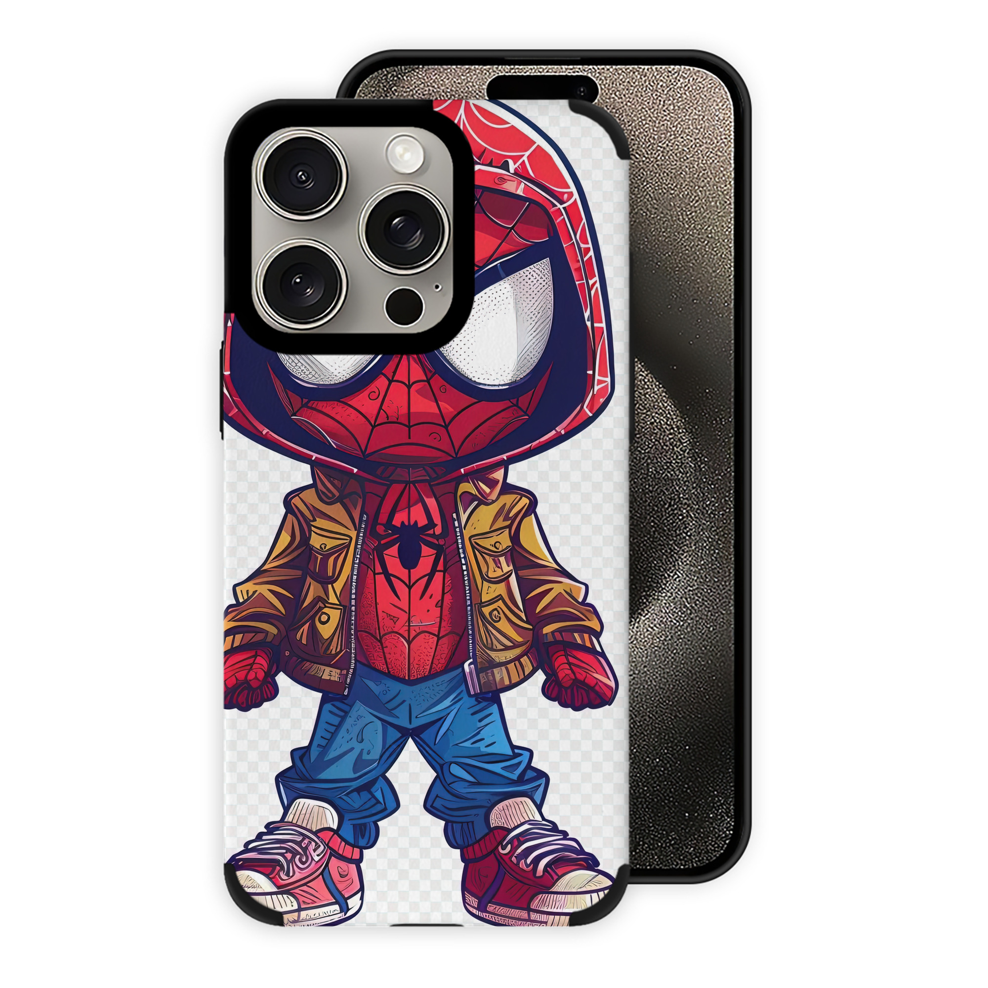 Spider Man スパイダーマン 【iPhone15ProMax対応】 PUレザー スマホケース 耐衝撃＆黄変防止