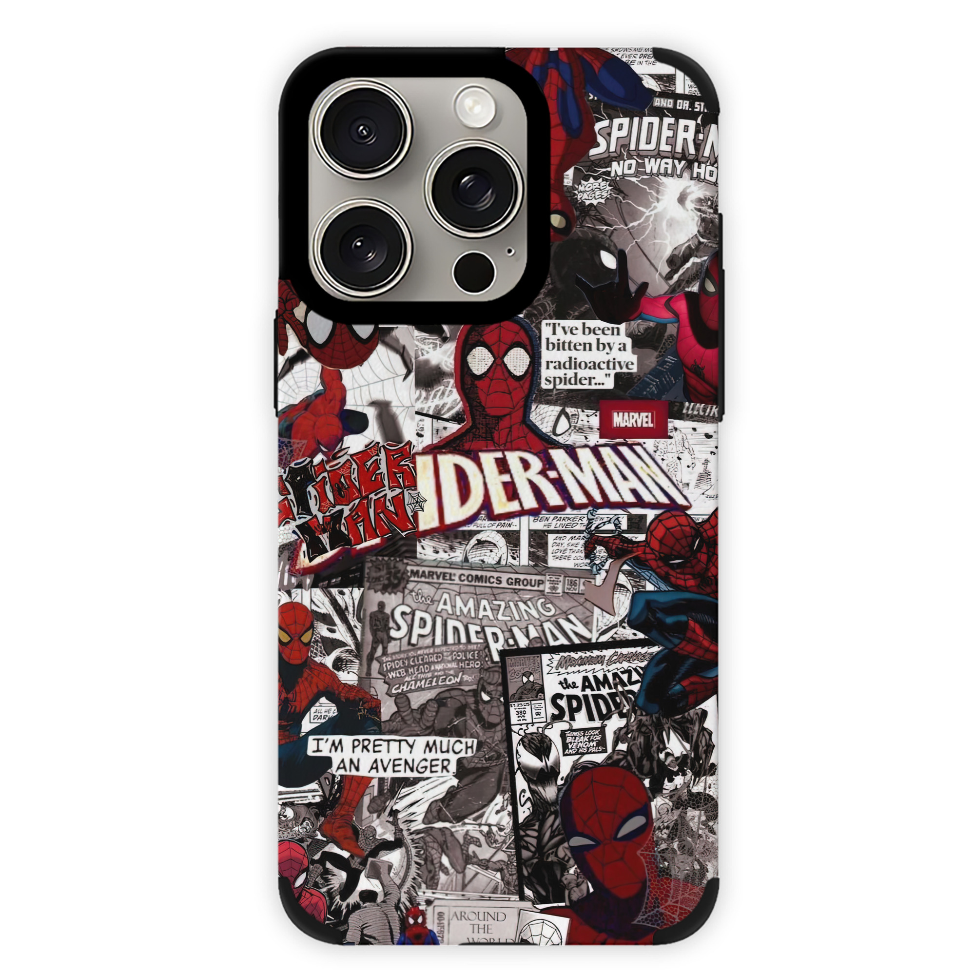 Spider Man スパイダーマン 【iPhone15ProMax対応】 PUレザー スマホケース 耐衝撃＆黄変防止