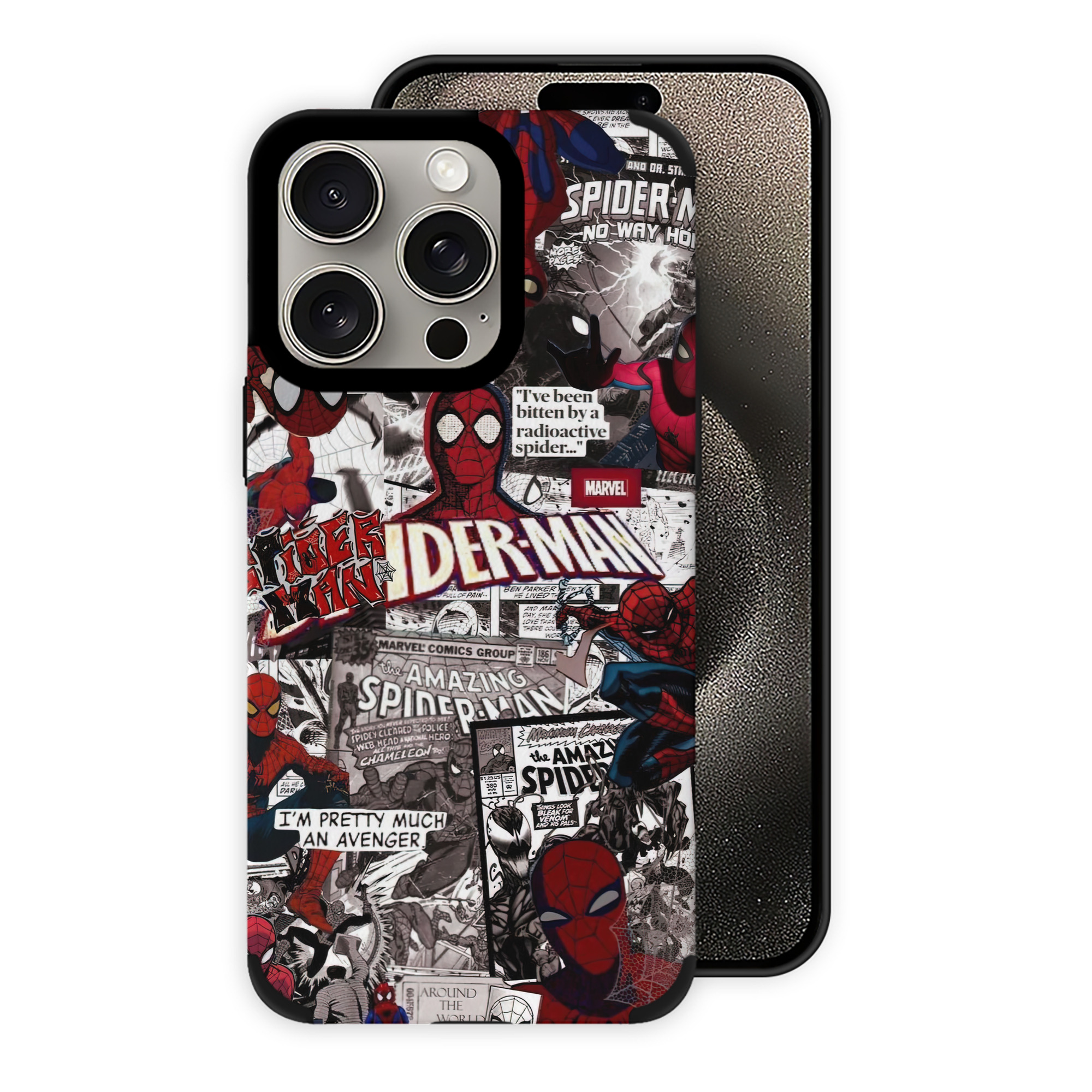 Spider Man スパイダーマン 【iPhone15ProMax対応】 PUレザー スマホケース 耐衝撃＆黄変防止