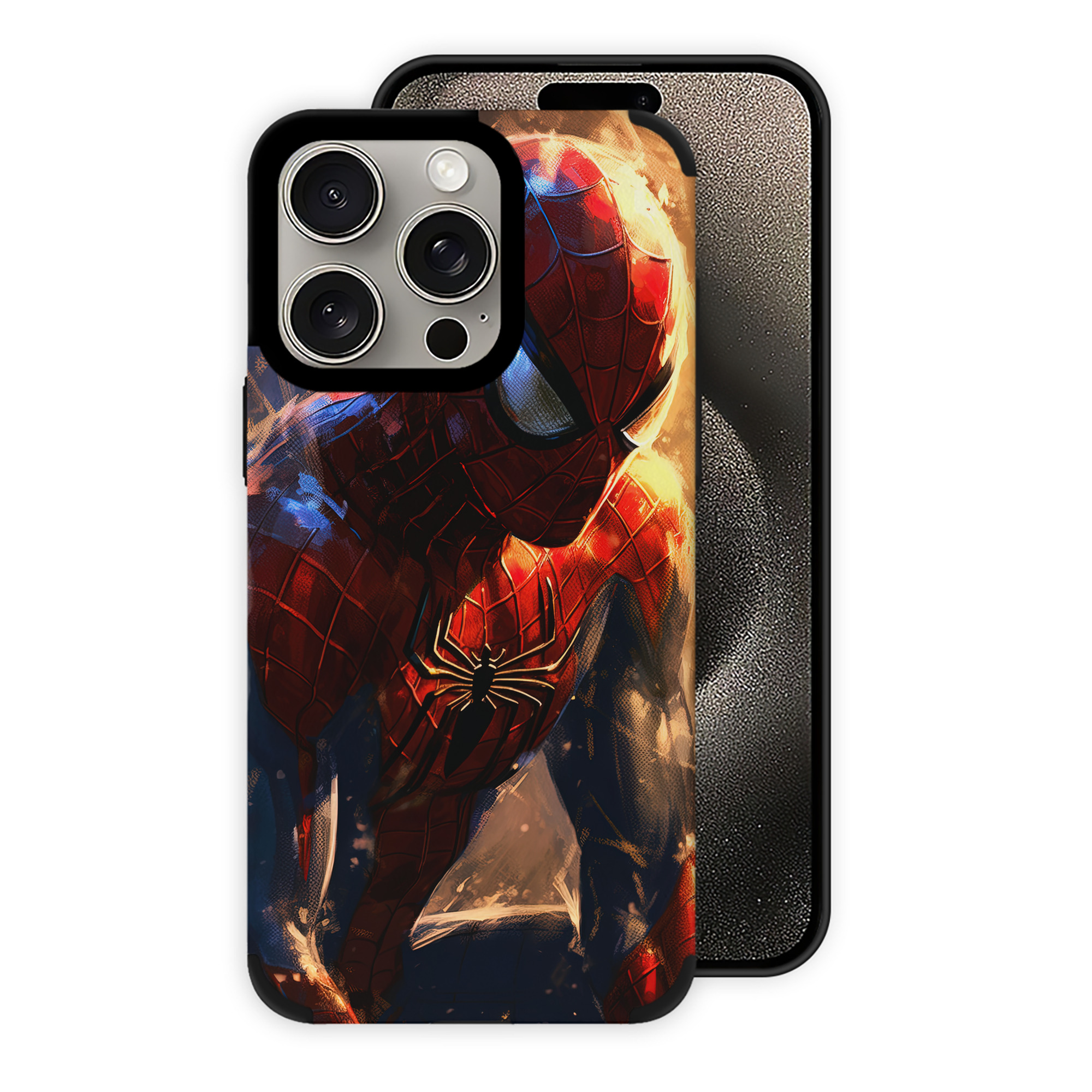 （画像用） Spider Man スパイダーマン 【iPhone15ProMax対応】 PUレザー スマホケース 耐衝撃＆黄変防止