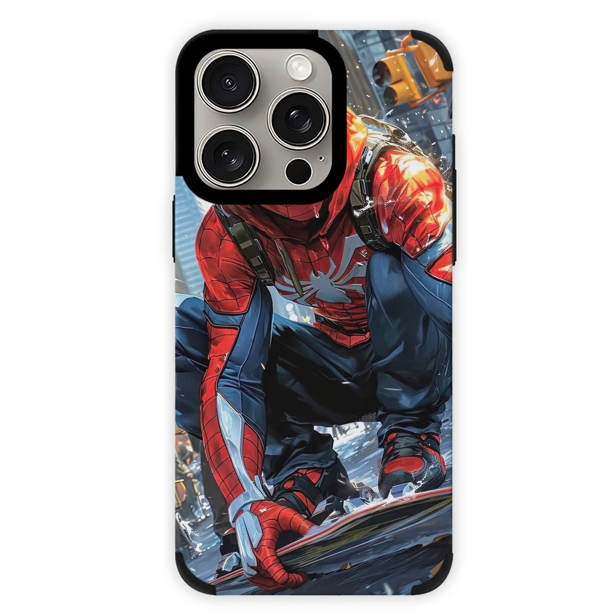 Spider Man スパイダーマン 【iPhone15ProMax対応】 PUレザー スマホケース 耐衝撃＆黄変防止