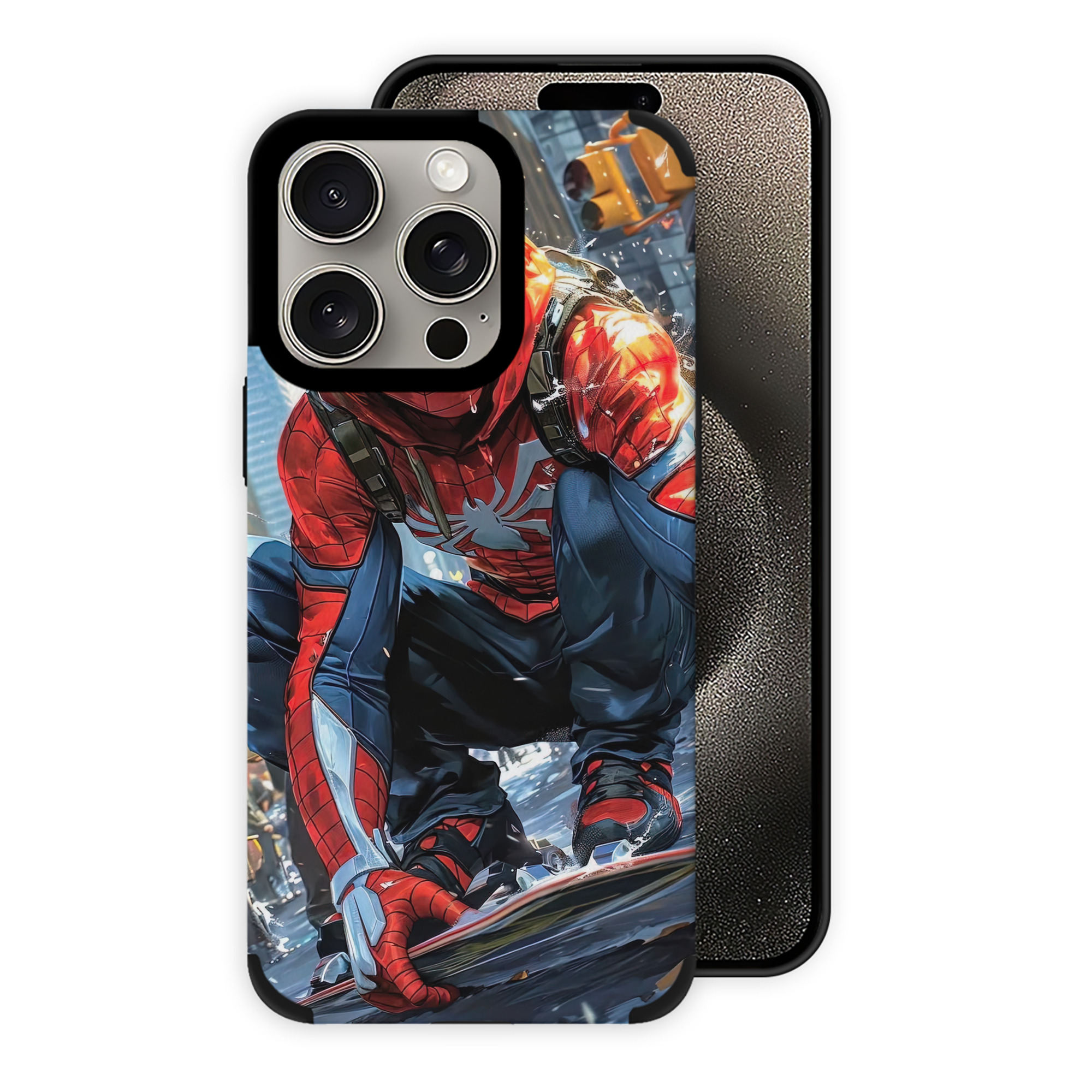 Spider Man スパイダーマン 【iPhone15ProMax対応】 PUレザー スマホケース 耐衝撃＆黄変防止