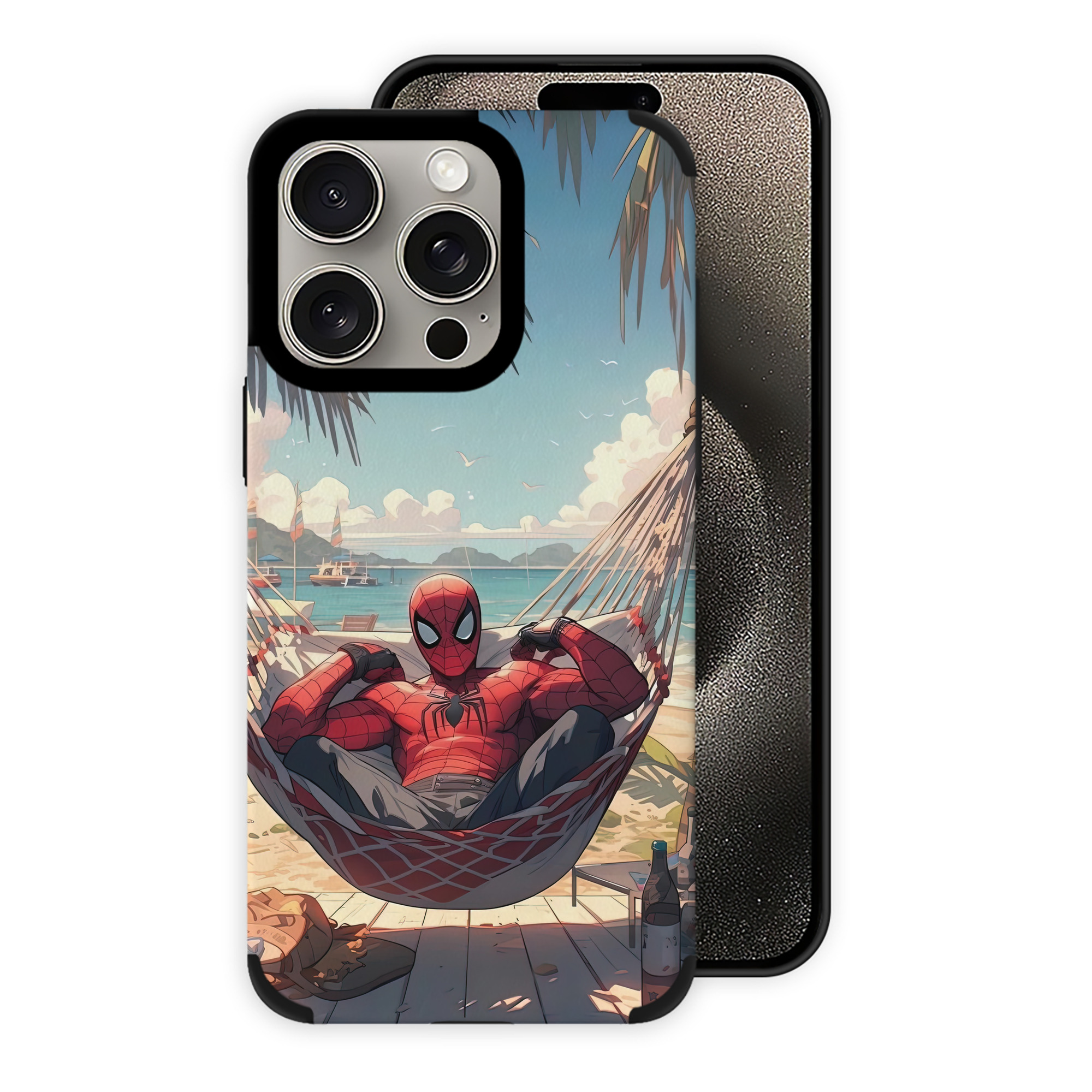 Spider Man スパイダーマン 【iPhone15ProMax対応】 PUレザー スマホケース 耐衝撃＆黄変防止