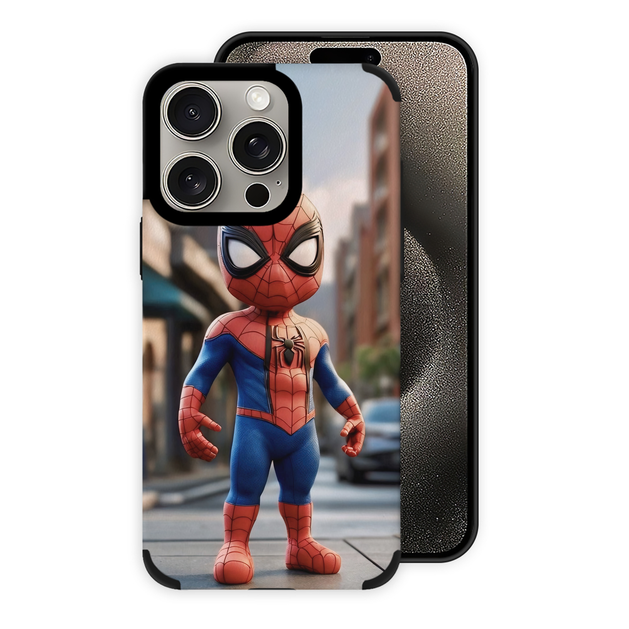 （画像用） Spider Man スパイダーマン 【iPhone15ProMax対応】 PUレザー スマホケース 耐衝撃＆黄変防止