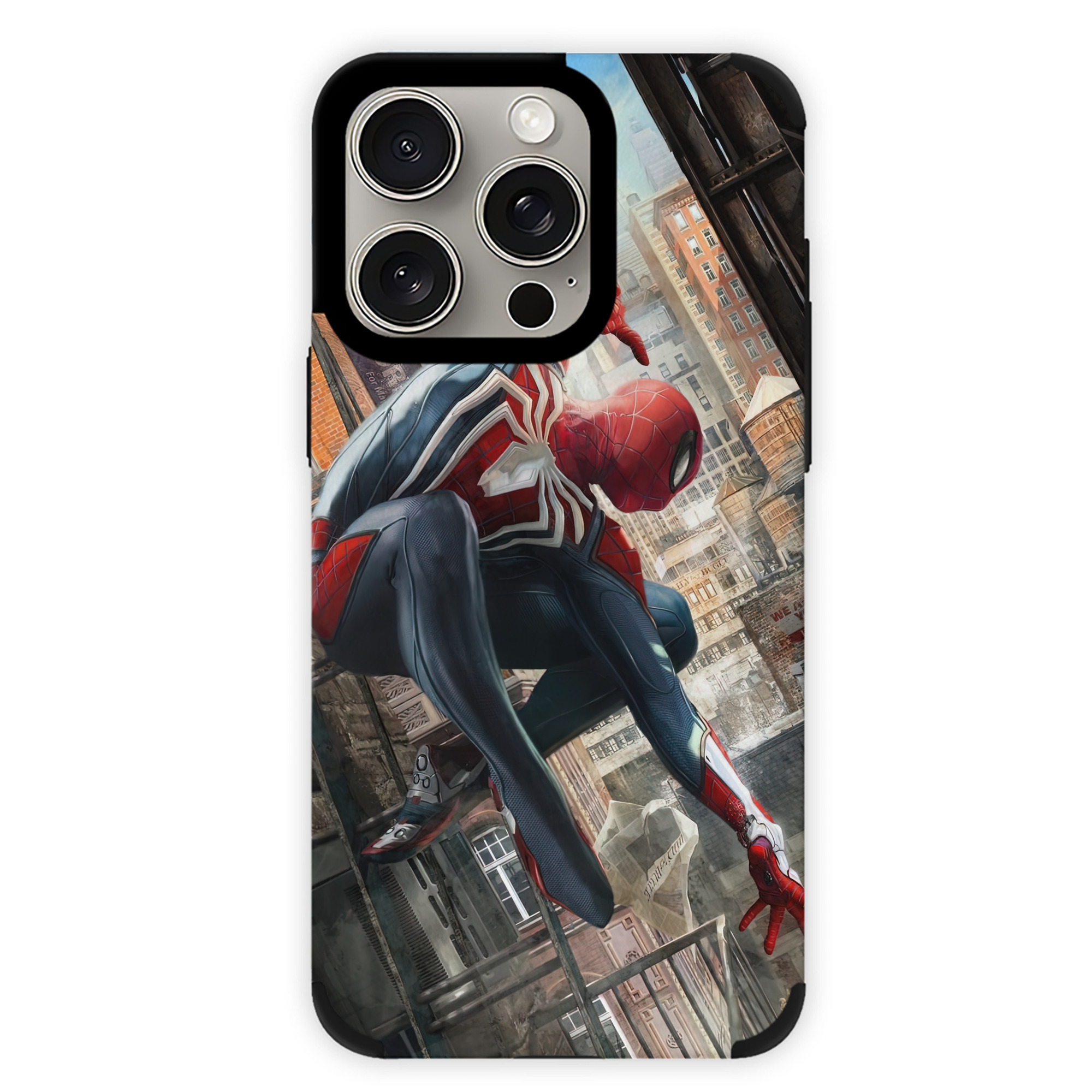 （画像用） Spider Man スパイダーマン 【iPhone15ProMax対応】 PUレザー スマホケース 耐衝撃＆黄変防止