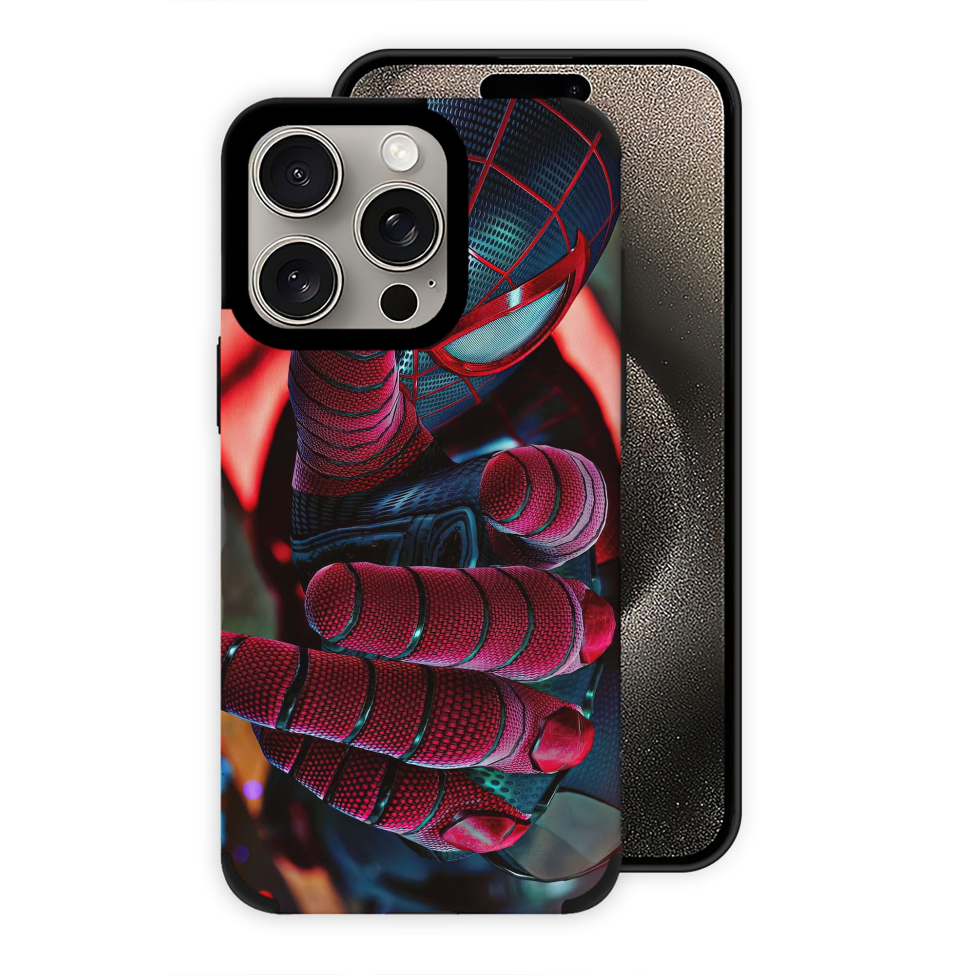 （画像用） Spider Man スパイダーマン 【iPhone15ProMax対応】 PUレザー スマホケース 耐衝撃＆黄変防止