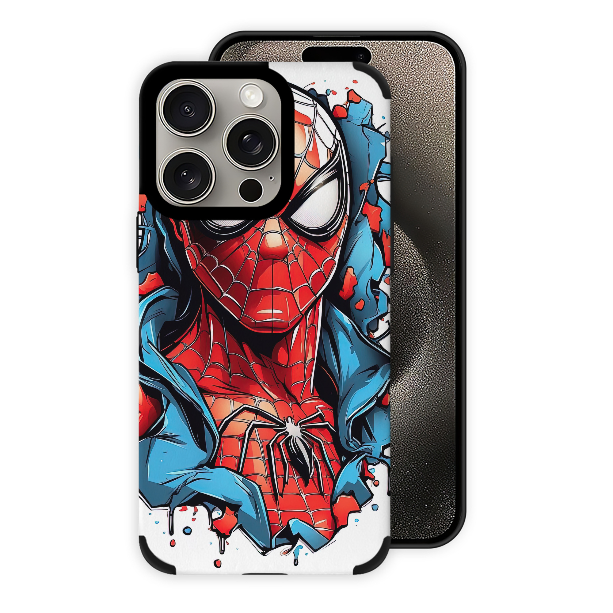 Spider Man スパイダーマン 【iPhone15ProMax対応】 PUレザー スマホケース 耐衝撃＆黄変防止