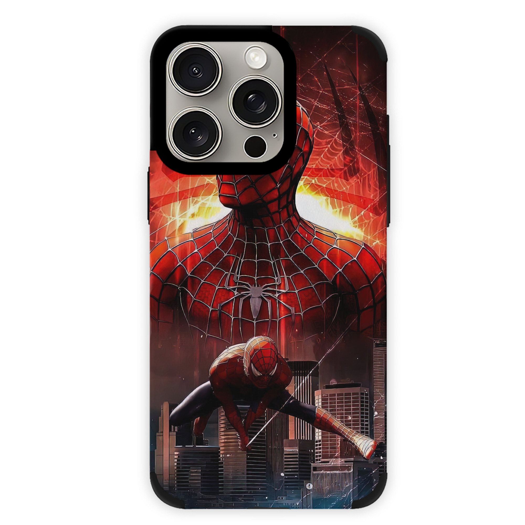 （画像用） Spider Man スパイダーマン 【iPhone15ProMax対応】 PUレザー スマホケース 耐衝撃＆黄変防止