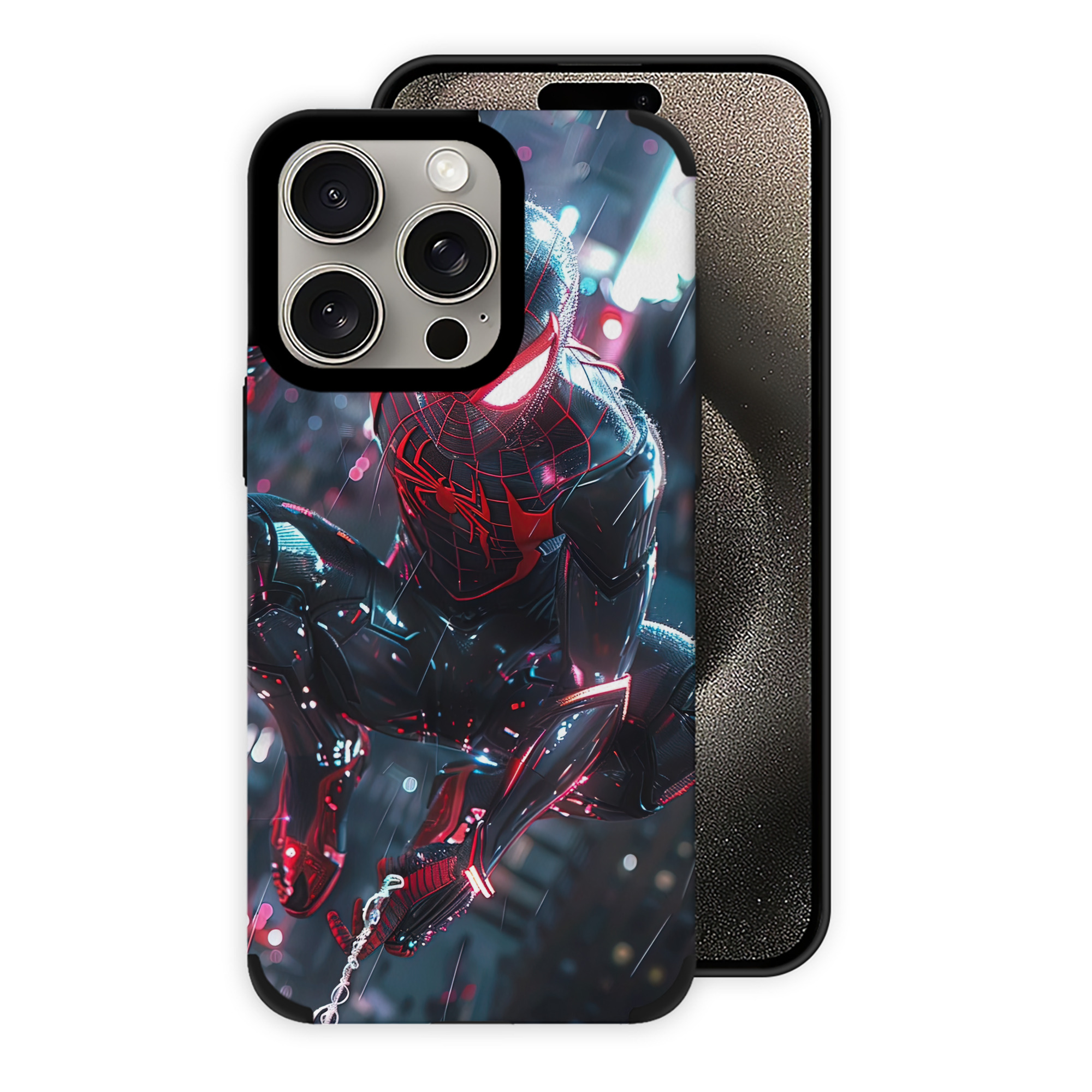 （画像用） Spider Man スパイダーマン 【iPhone15ProMax対応】 PUレザー スマホケース 耐衝撃＆黄変防止
