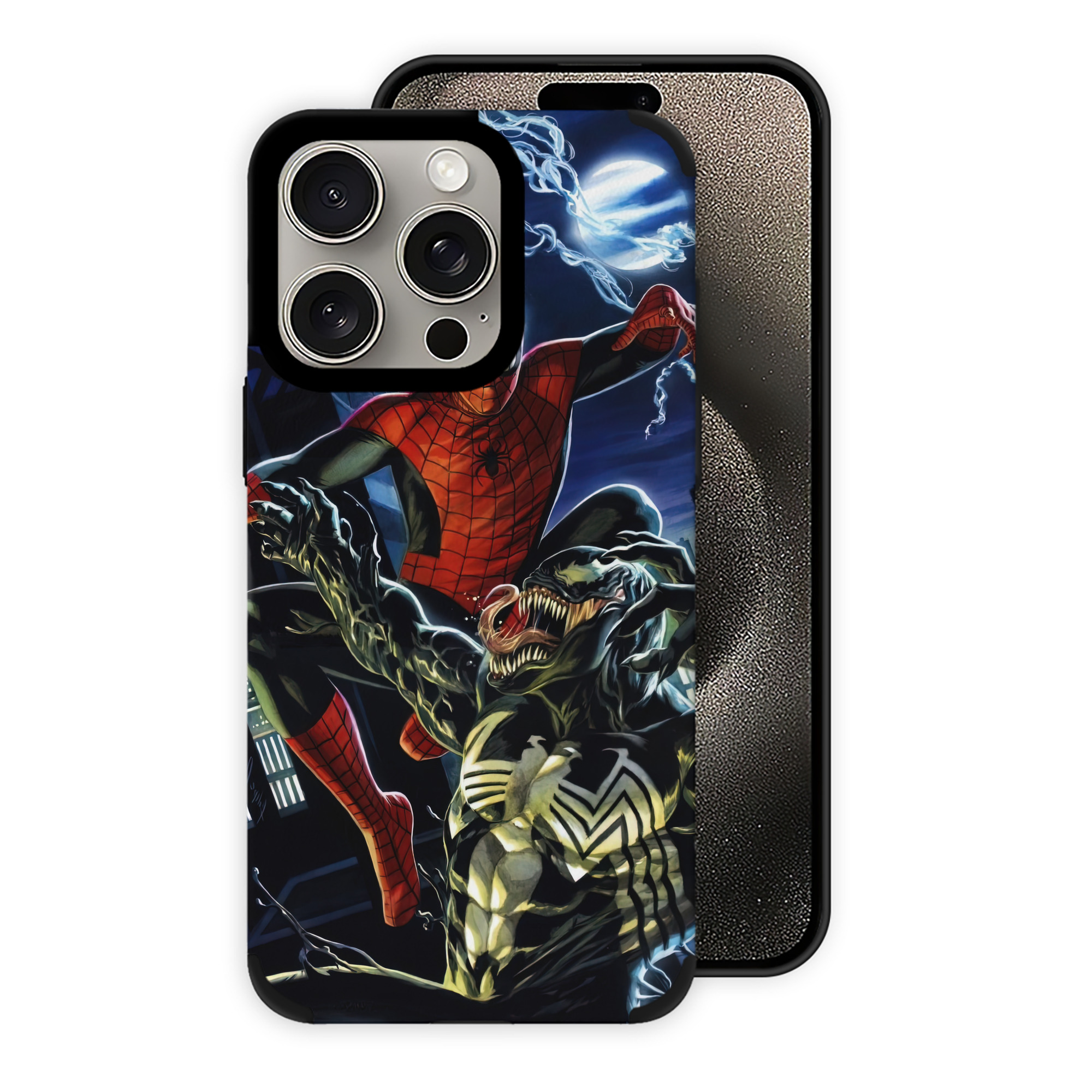 （画像用） Spider Man スパイダーマン 【iPhone15ProMax対応】 PUレザー スマホケース 耐衝撃＆黄変防止