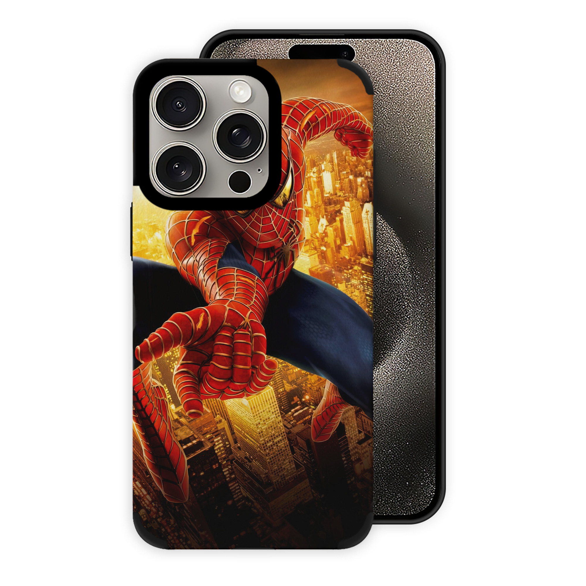 Spider Man スパイダーマン 【iPhone15ProMax対応】 PUレザー スマホケース 耐衝撃＆黄変防止