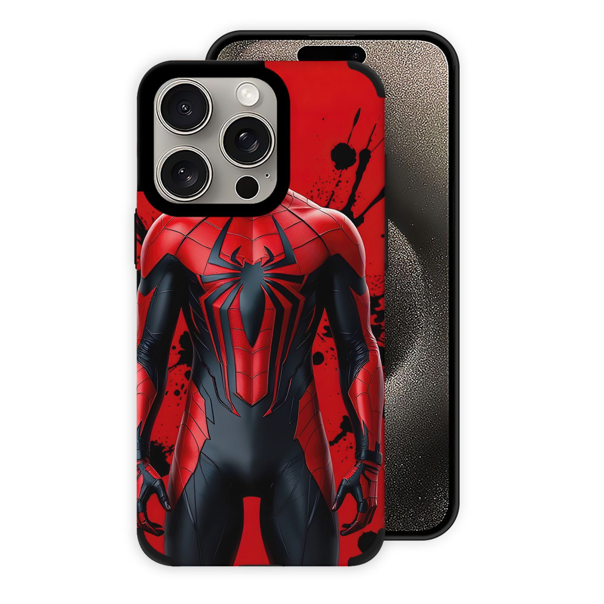 （画像用） Spider Man スパイダーマン 【iPhone15ProMax対応】 PUレザー スマホケース 耐衝撃＆黄変防止