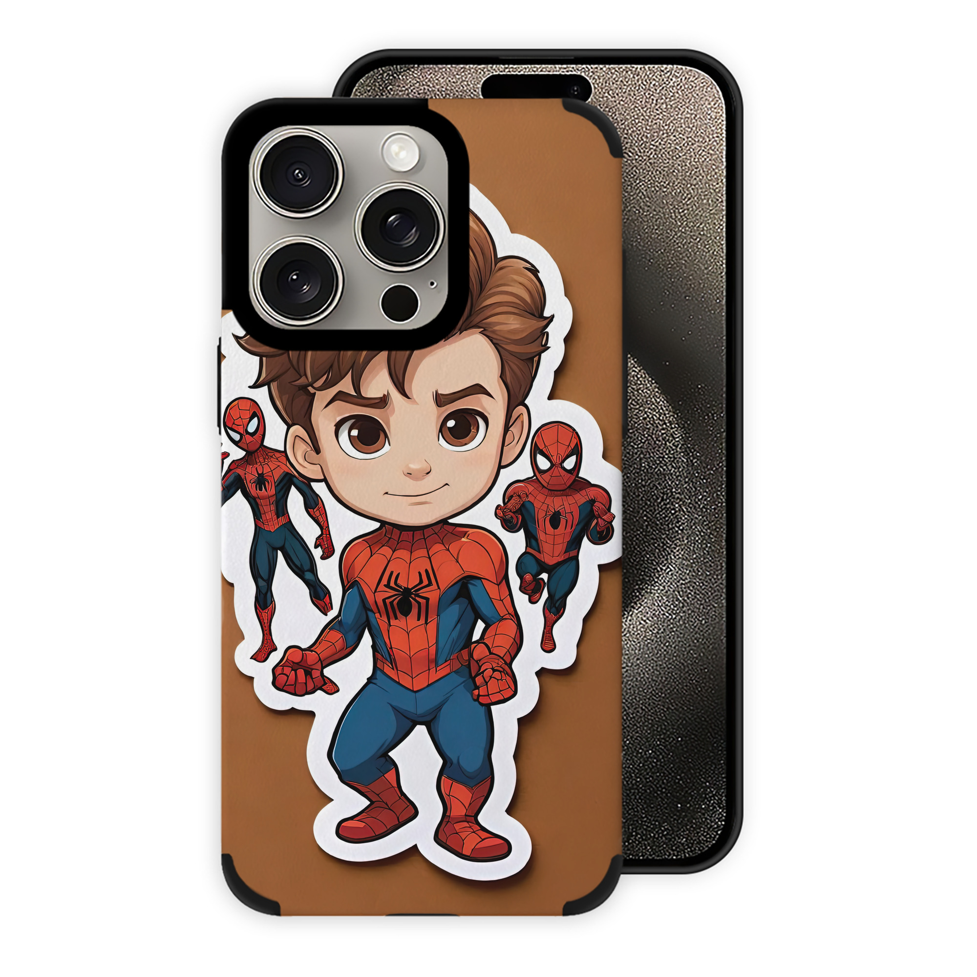 （画像用） Spider Man スパイダーマン 【iPhone15ProMax対応】 PUレザー スマホケース 耐衝撃＆黄変防止