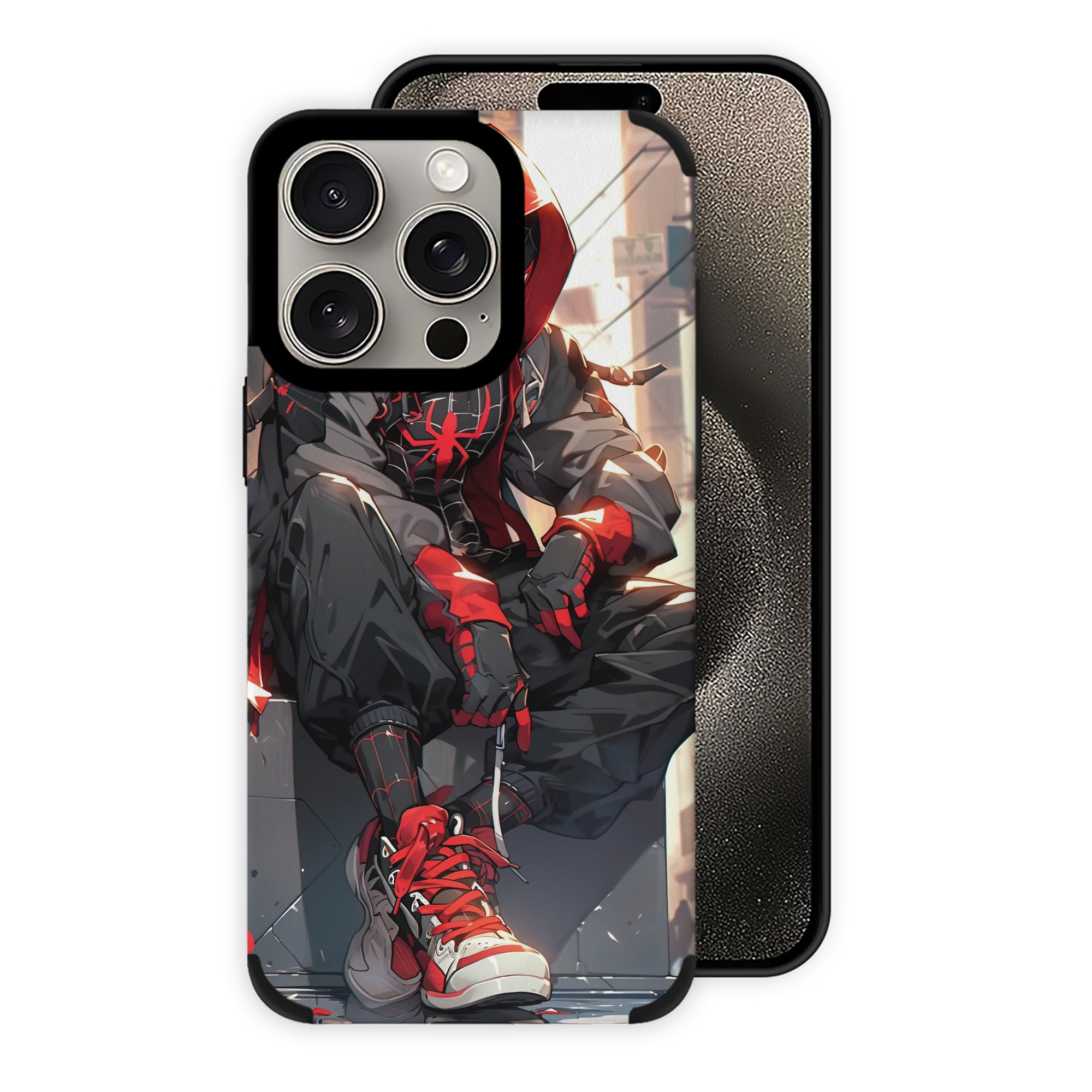 Spider Man スパイダーマン 【iPhone15ProMax対応】 PUレザー スマホケース 耐衝撃＆黄変防止