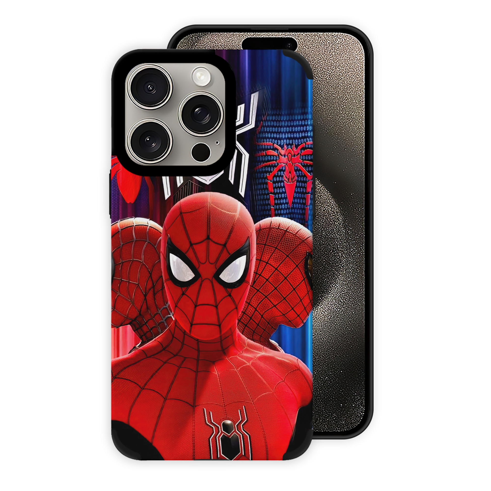 （画像用） Spider Man スパイダーマン 【iPhone15ProMax対応】 PUレザー スマホケース 耐衝撃＆黄変防止