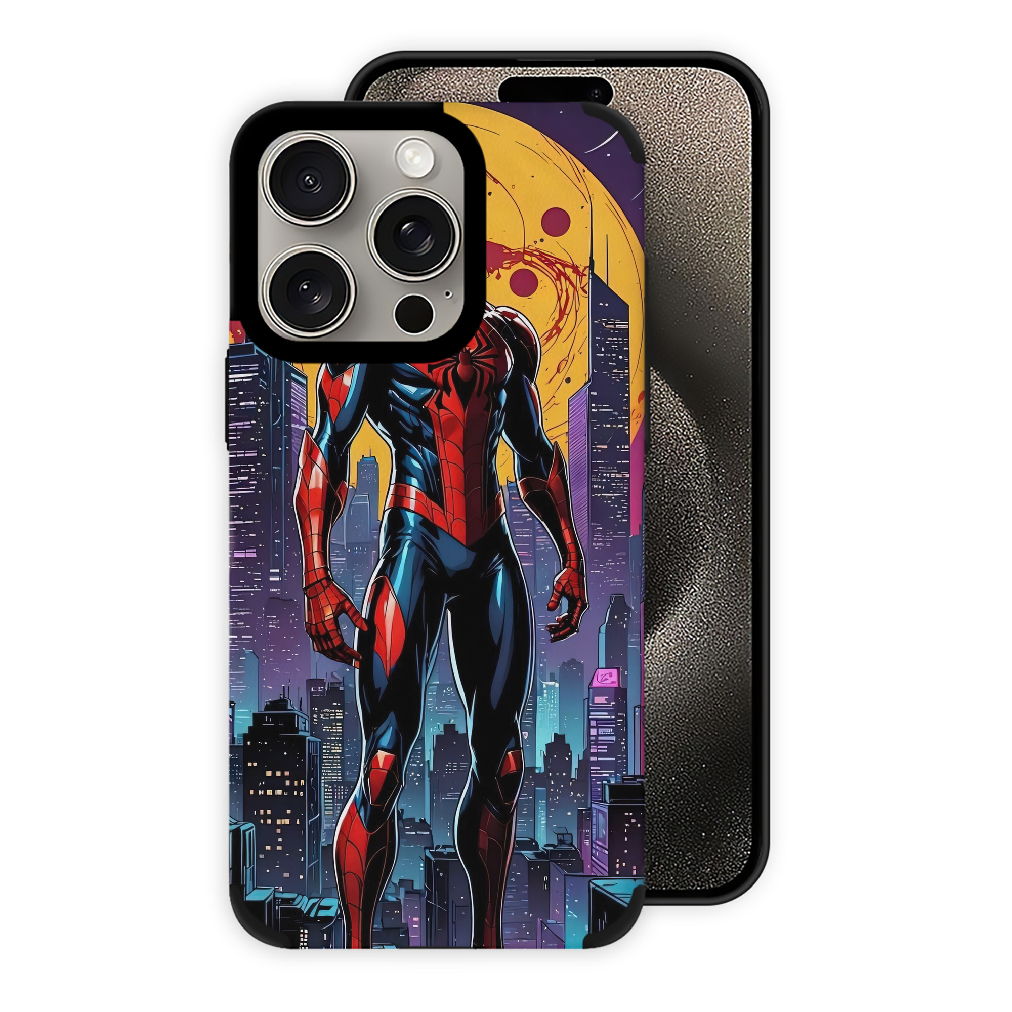 Spider Man スパイダーマン 【iPhone15ProMax対応】 PUレザー スマホケース 耐衝撃＆黄変防止