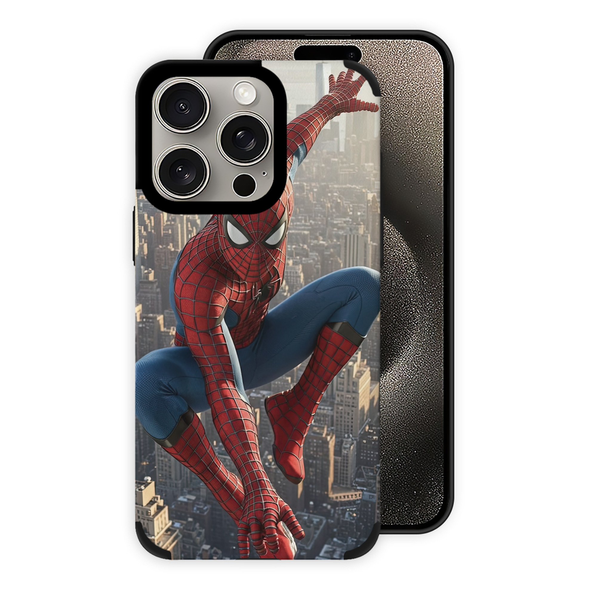 Spider Man スパイダーマン 【iPhone15ProMax対応】 PUレザー スマホケース 耐衝撃＆黄変防止