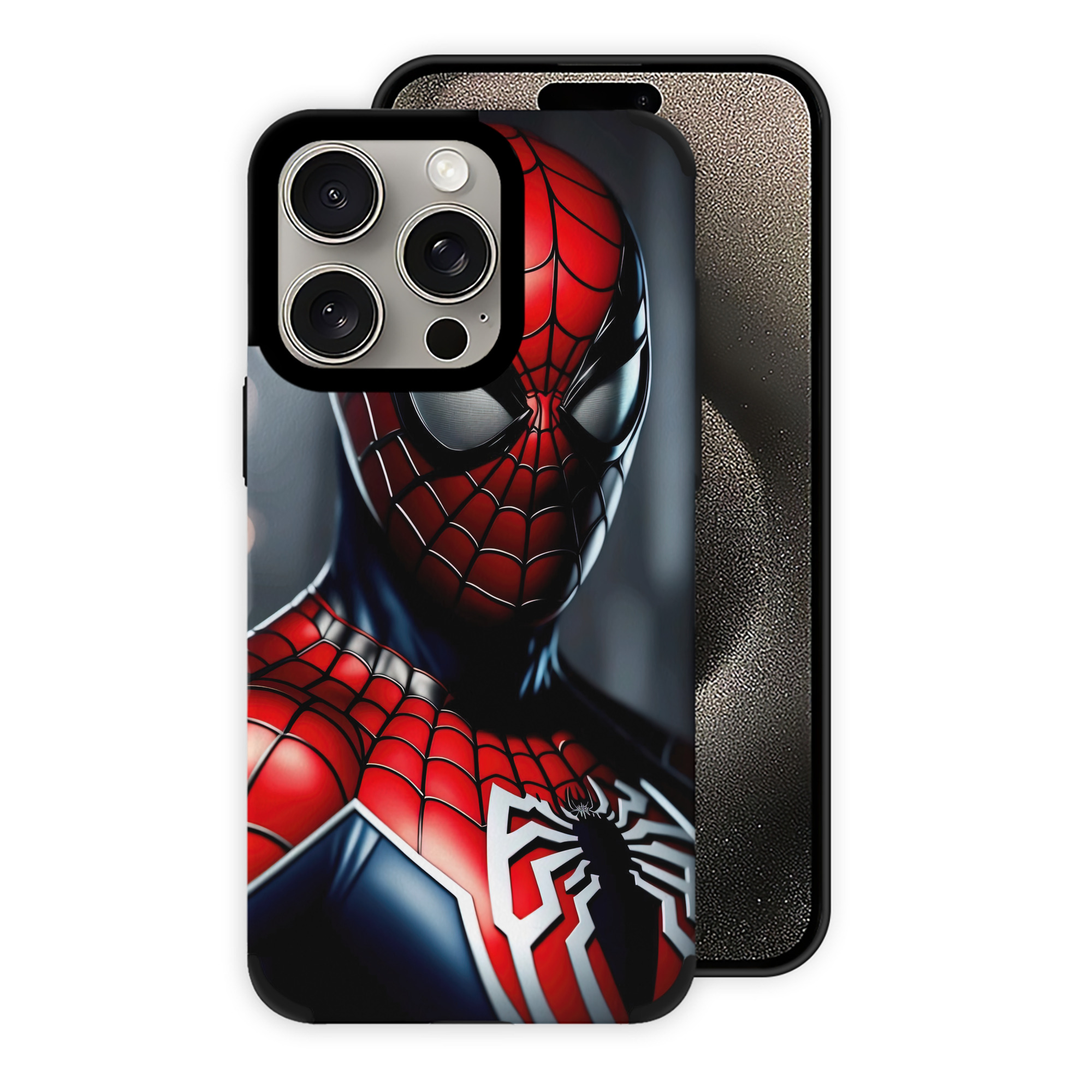 （画像用） Spider Man スパイダーマン 【iPhone15ProMax対応】 PUレザー スマホケース 耐衝撃＆黄変防止