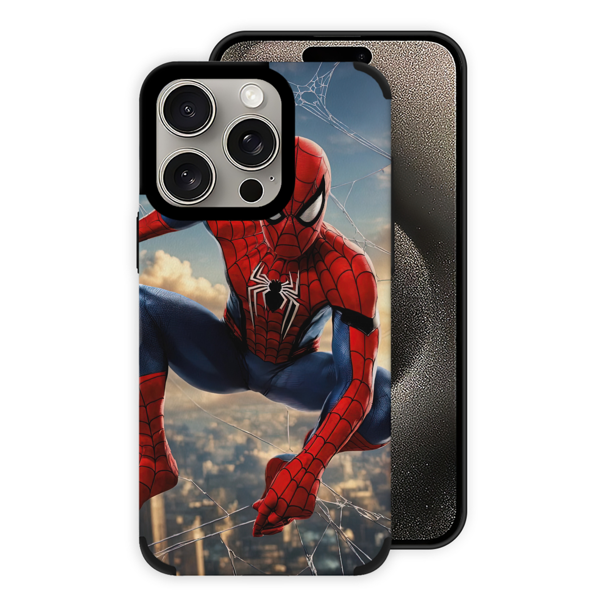 Spider Man スパイダーマン 【iPhone15ProMax対応】 PUレザー スマホケース 耐衝撃＆黄変防止