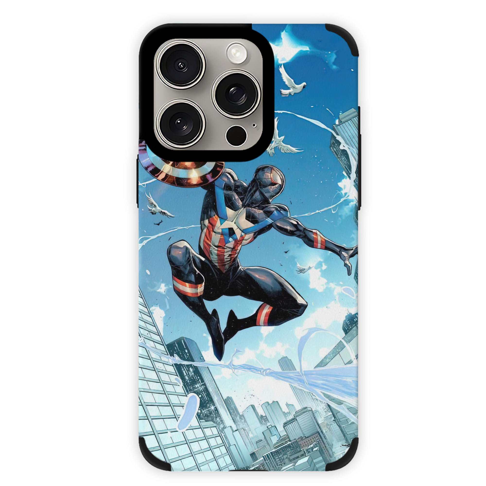 Spider Man スパイダーマン 【iPhone15ProMax対応】 PUレザー スマホケース 耐衝撃＆黄変防止