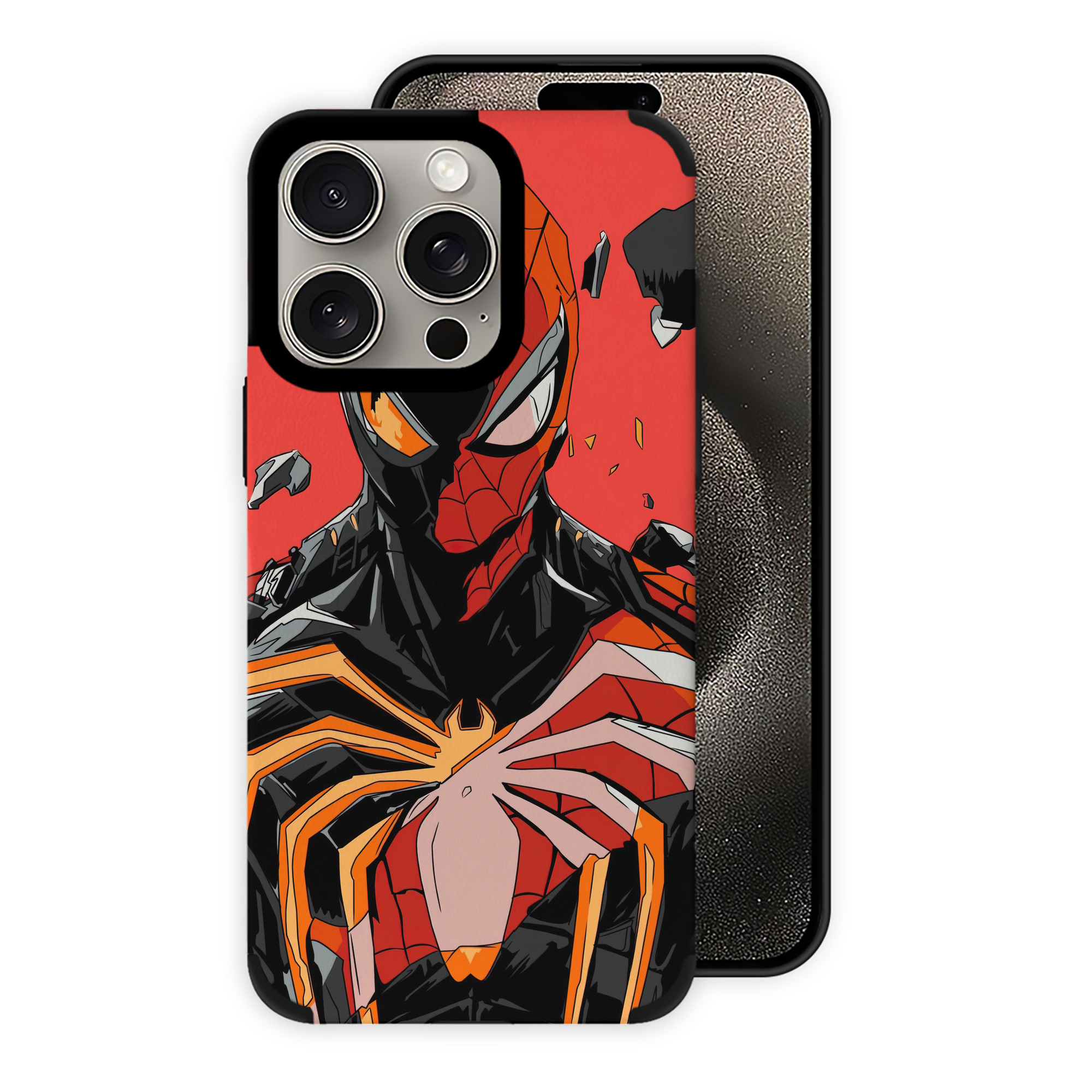 Spider Man スパイダーマン 【iPhone15ProMax対応】 PUレザー スマホケース 耐衝撃＆黄変防止