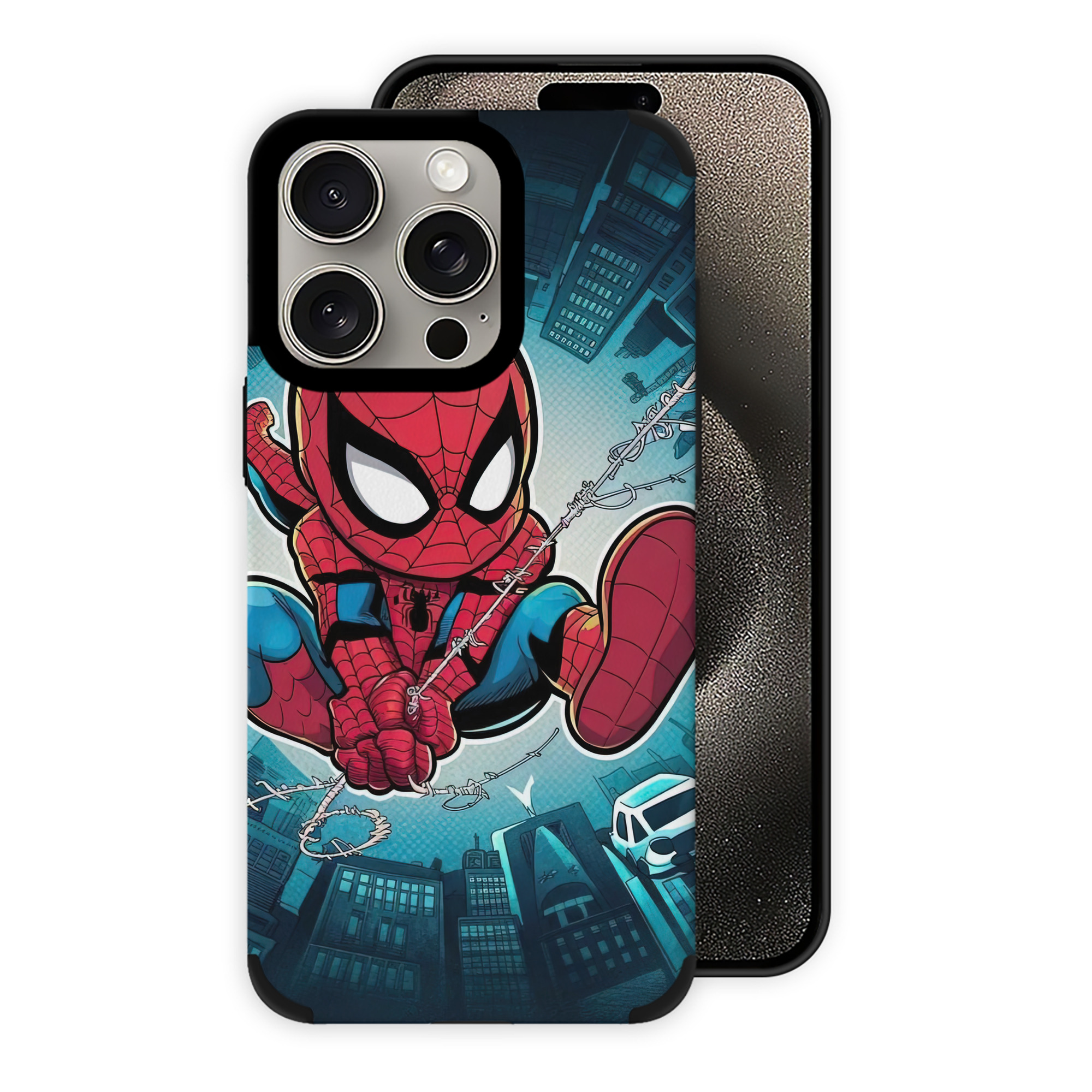 Spider Man スパイダーマン 【iPhone15ProMax対応】 PUレザー スマホケース 耐衝撃＆黄変防止
